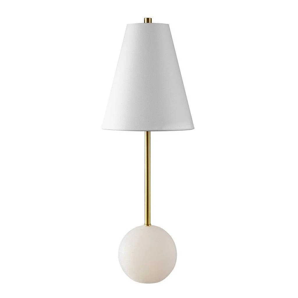 GENESIS ALABASTER AND METAL TABLE LAMP - Frankwebs