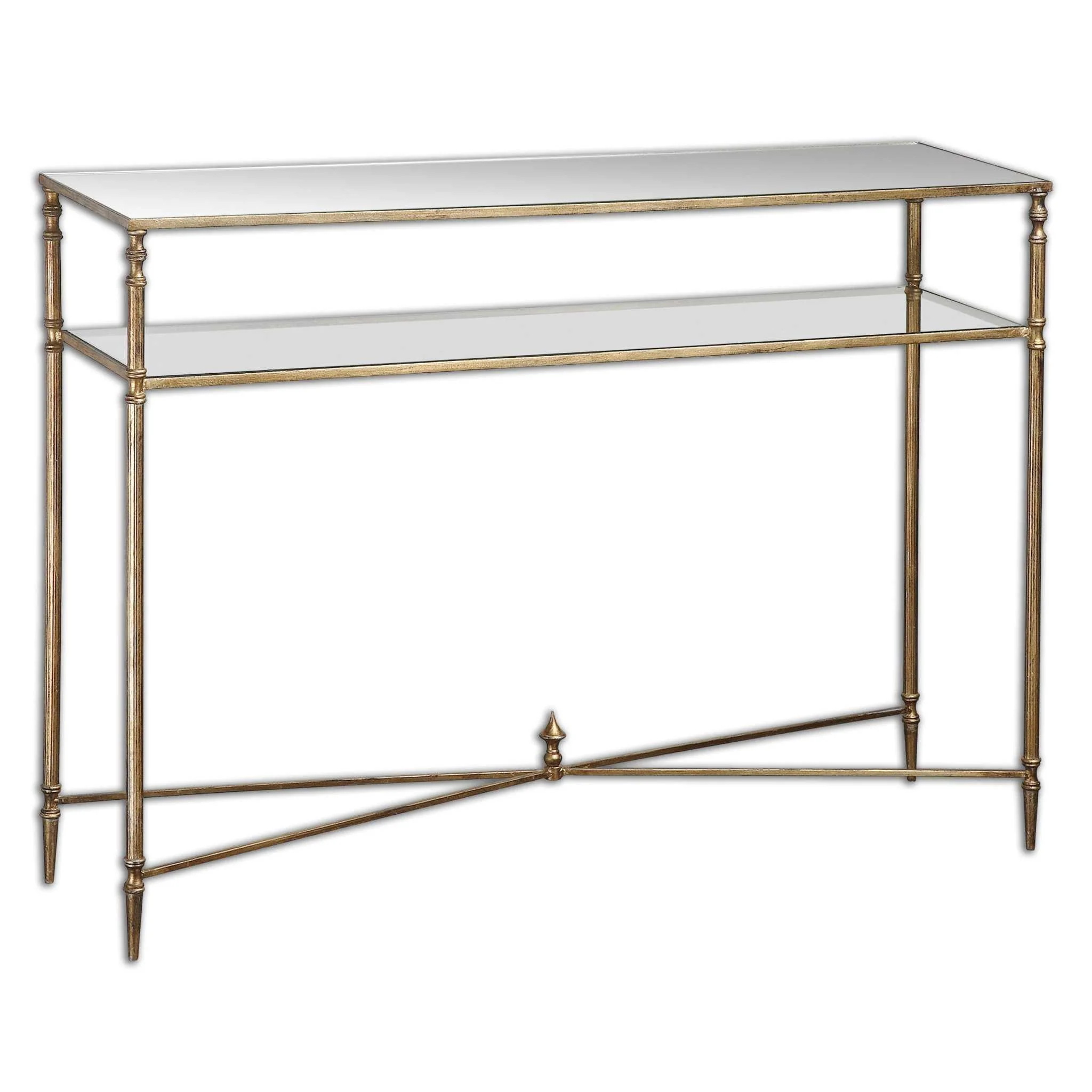 HENZLER MIRRORED GLASS CONSOLE TABLE - Frankwebs
