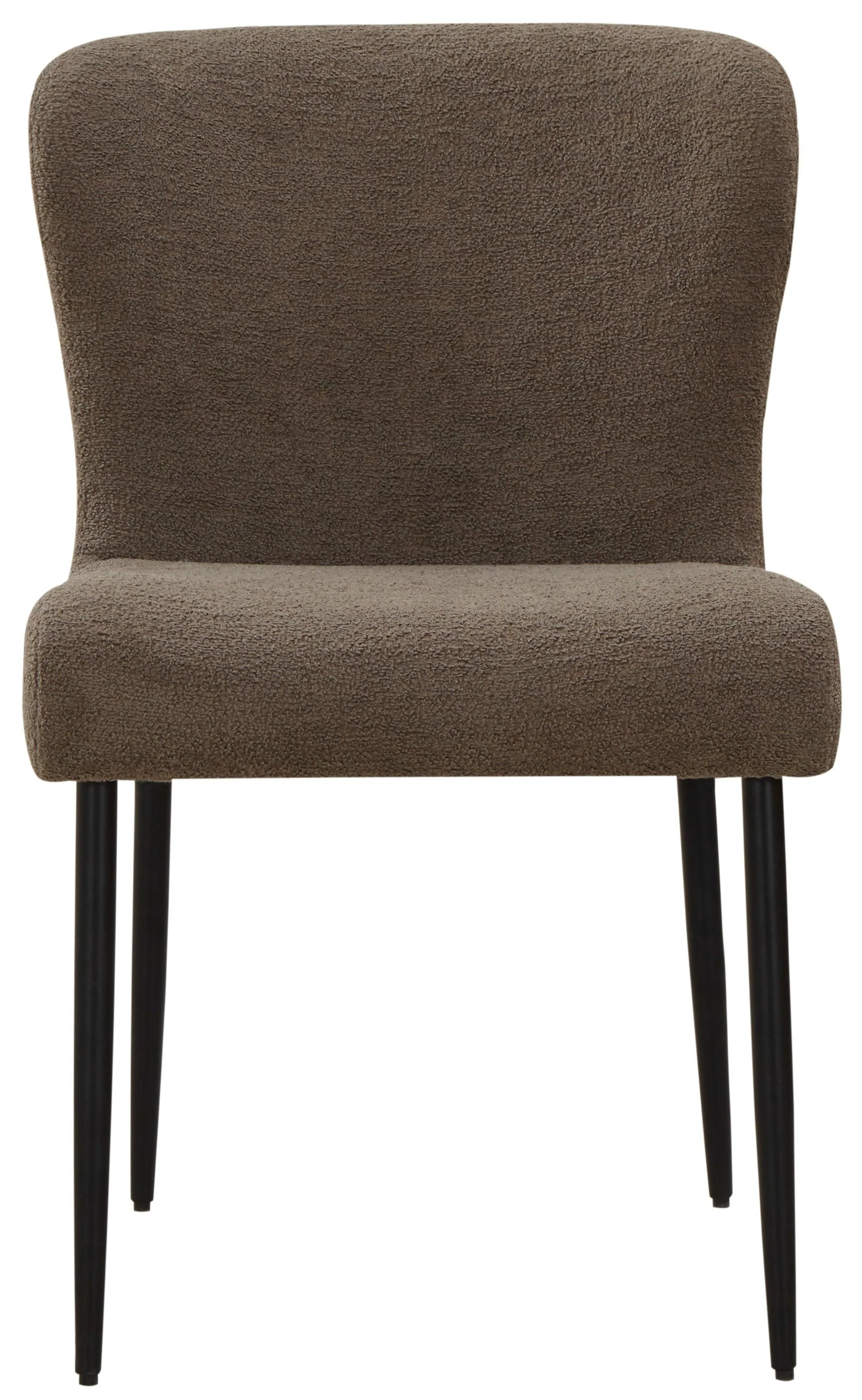 Katlynn Boucle And Metal Legs Dining Chair - Frankwebs