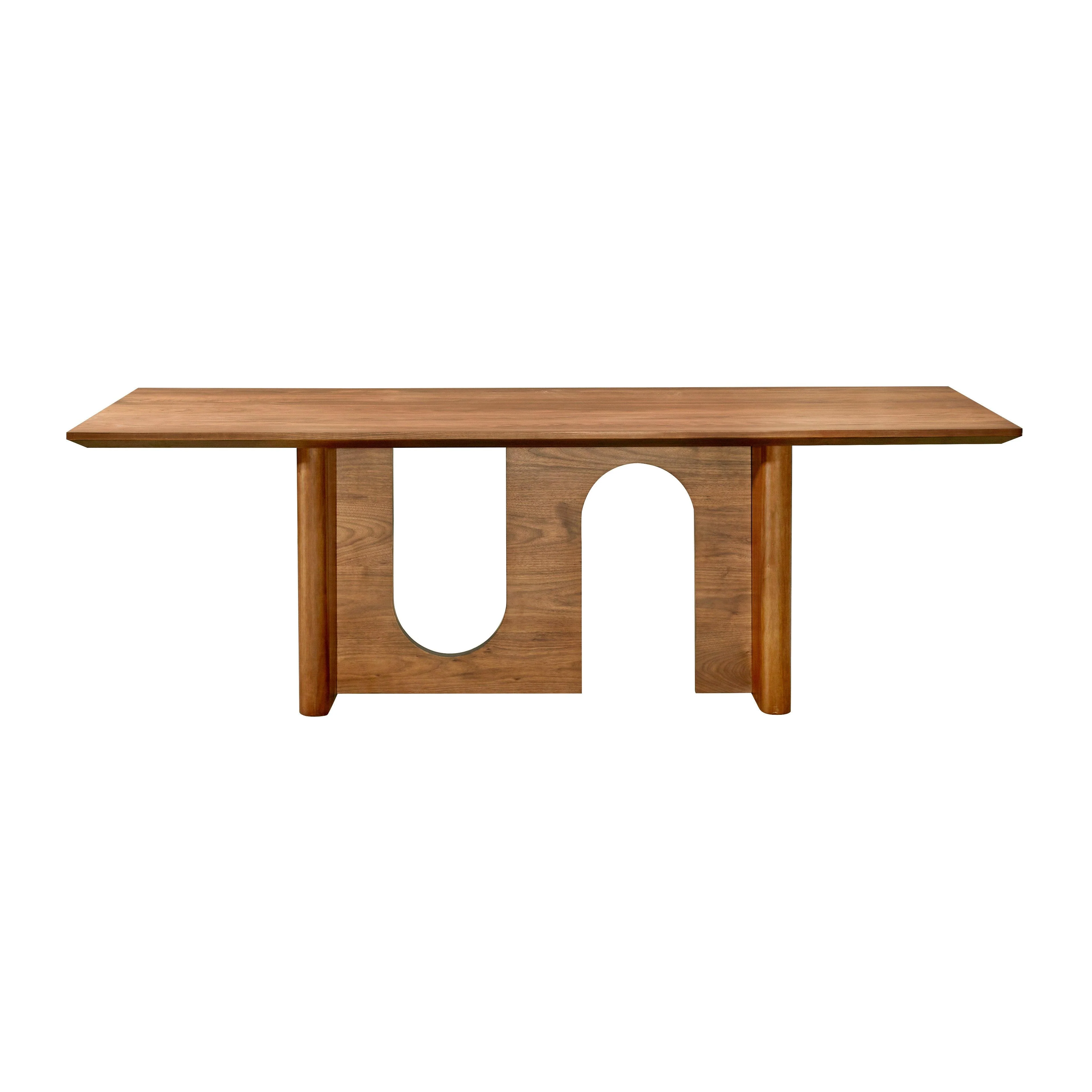 Satra Walnut Rectangular Dining Table - Frankwebs