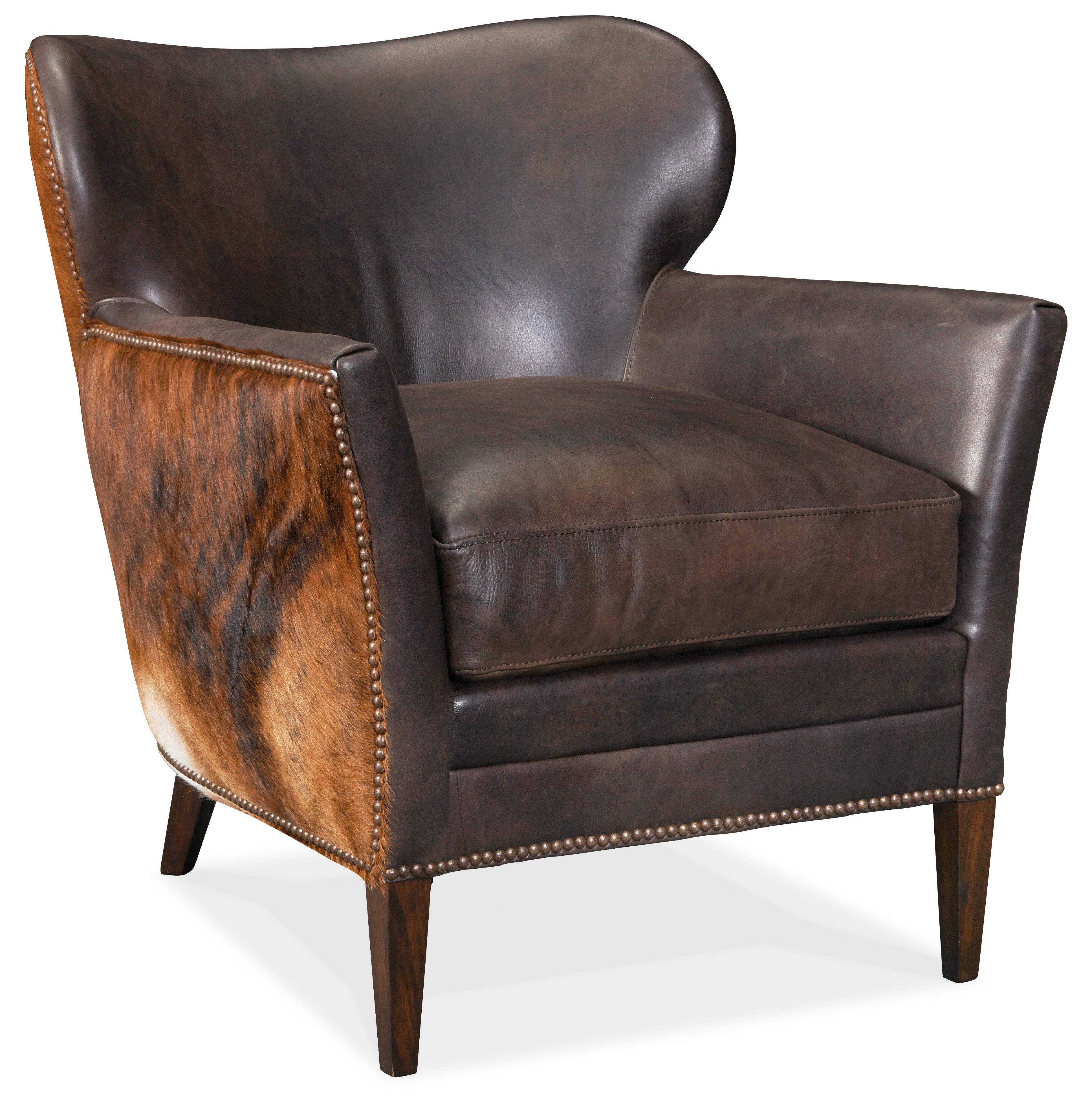 Kato Leather Club Chair with Dark HOH - Frankwebs