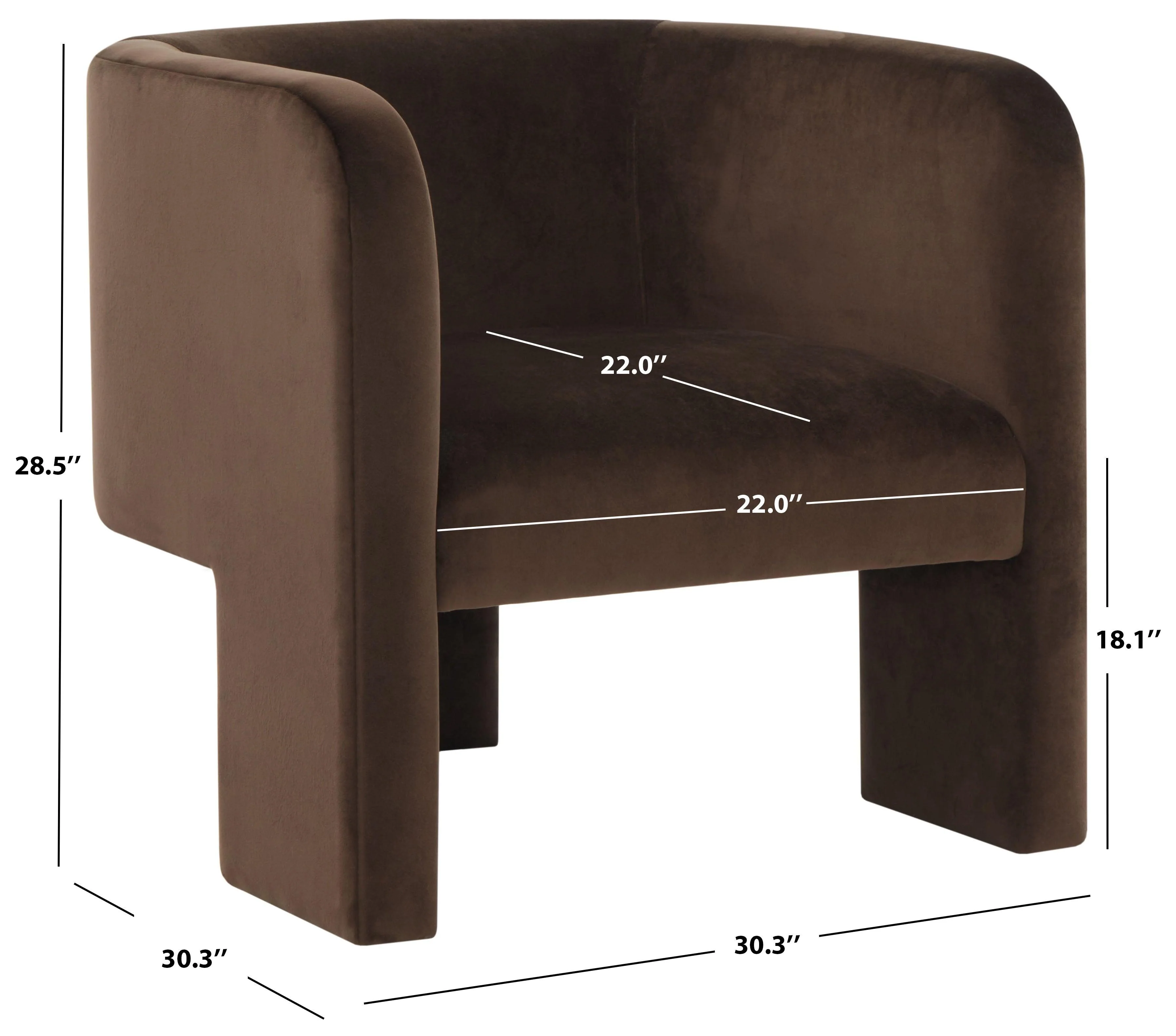 SAMMIE 3 LEG ACCENT CHAIR - Frankwebs