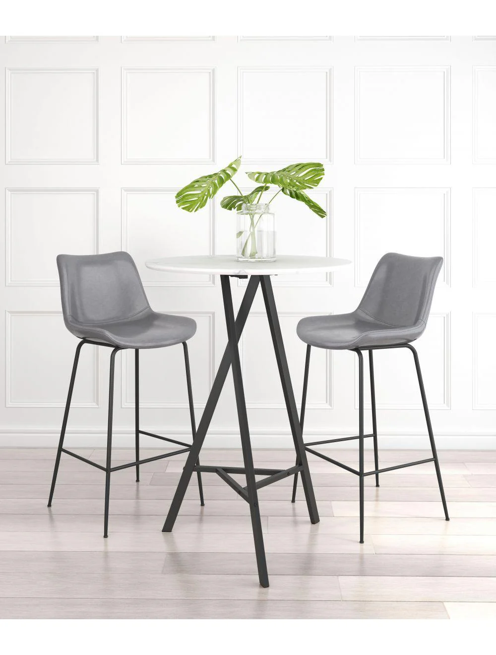 Byron Bar Chair Gray - Frankwebs