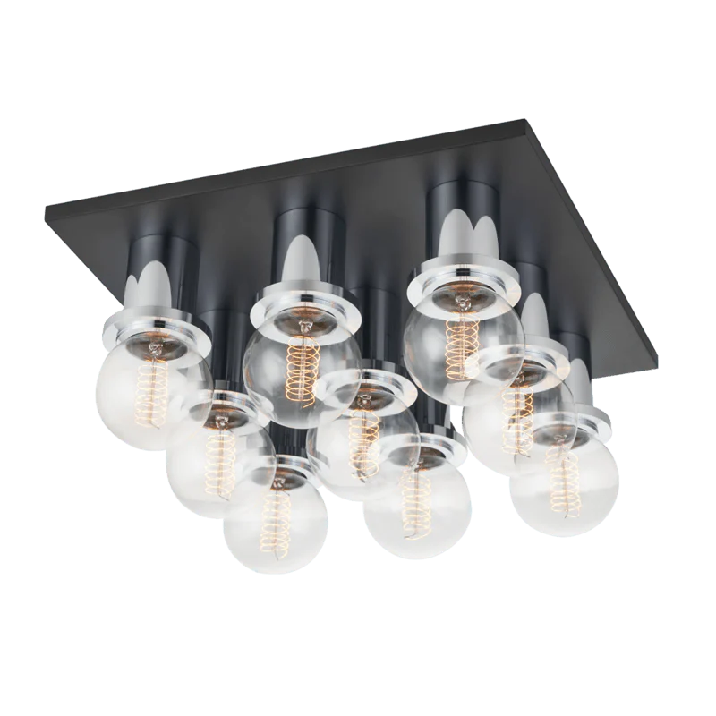 BRANDI 9 LIGHT FLUSH MOUNT - Frankwebs