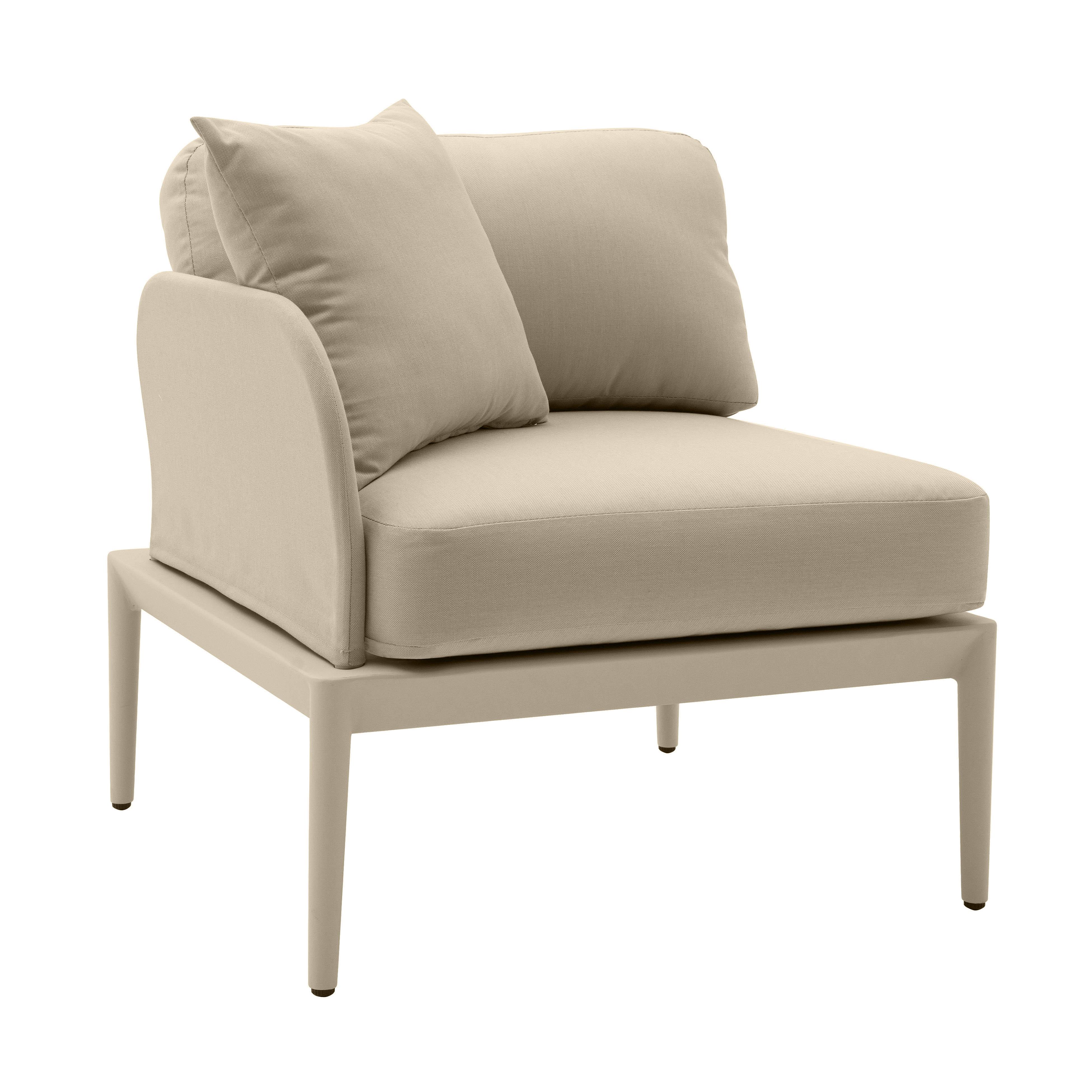 Kapri Taupe Modular Outdoor LAF Corner Seat - Frankwebs