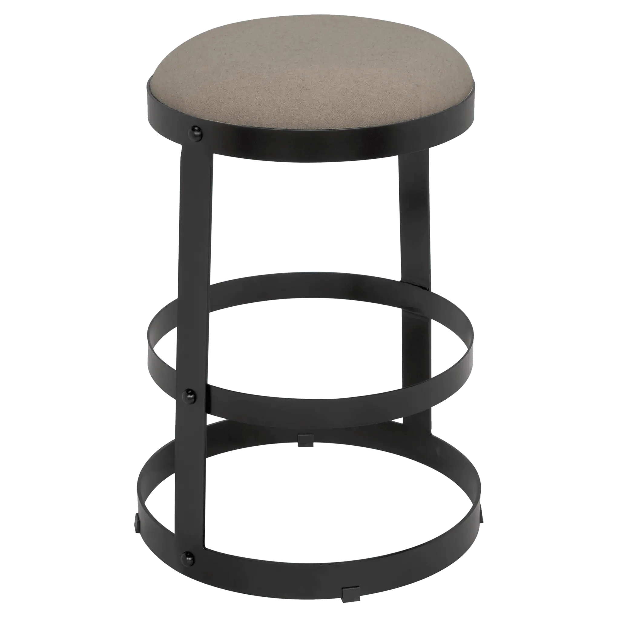 Dior Counter Stool, Black Steel - Frankwebs