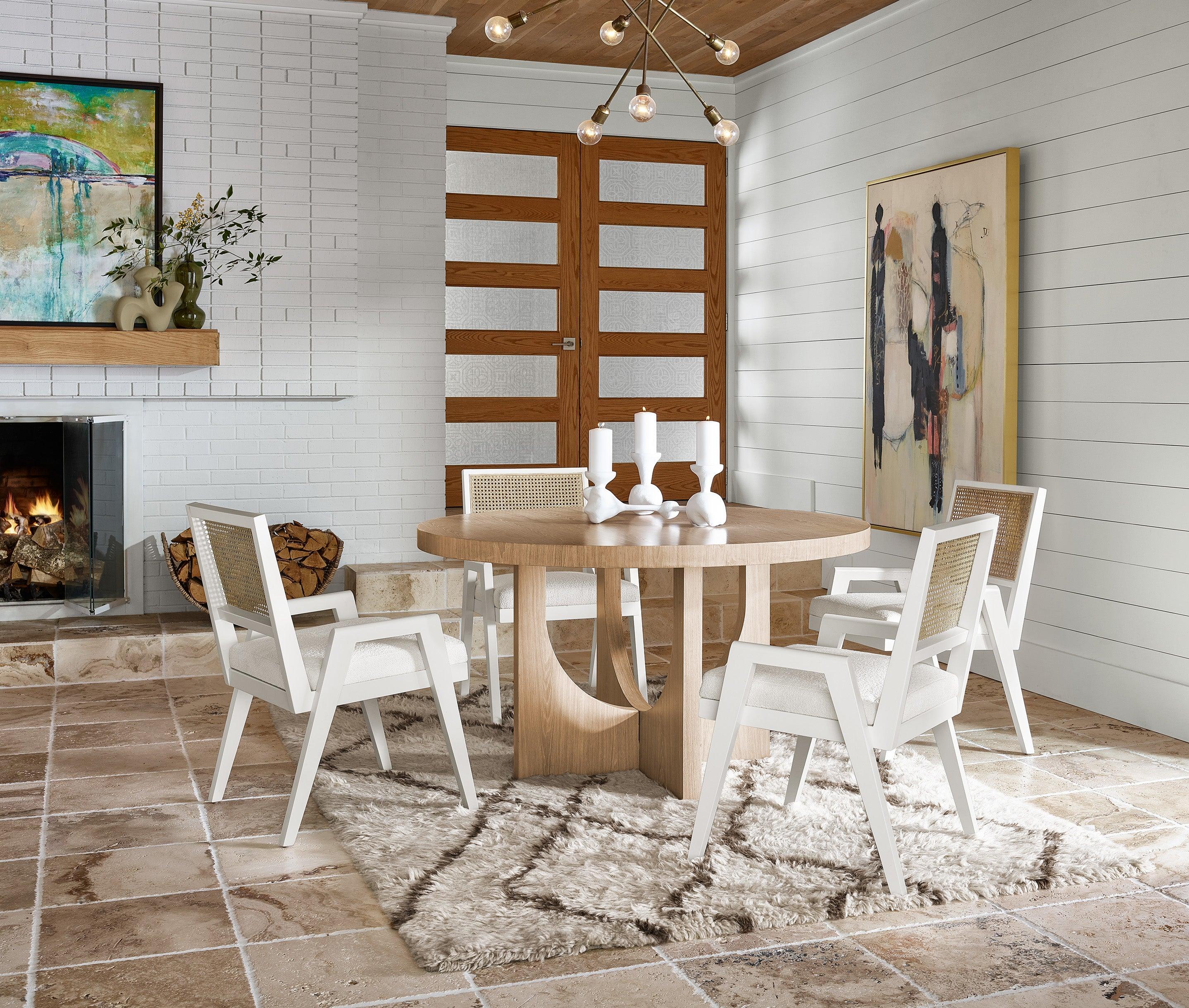 Modern Nomad Round Dining Table - Frankwebs