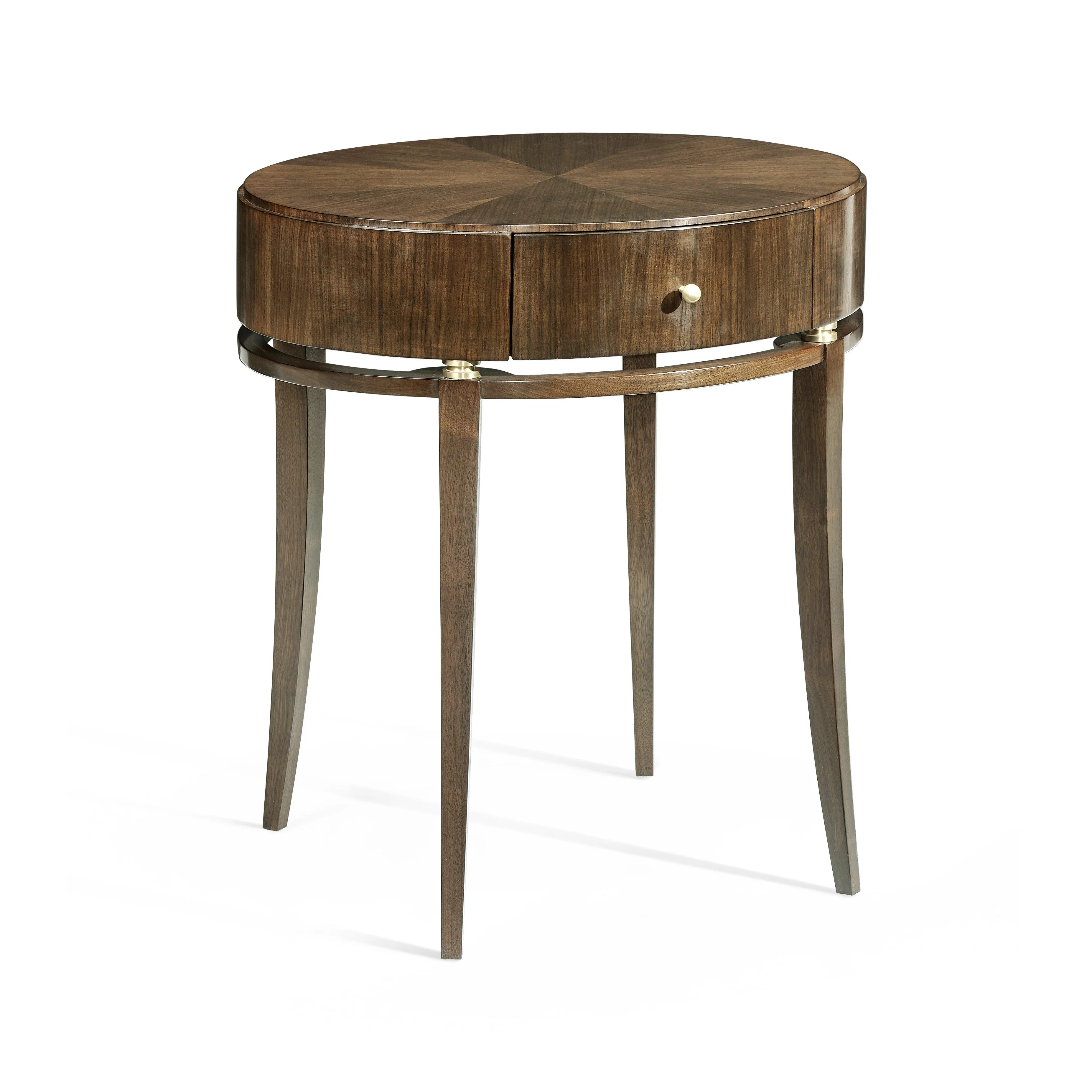 Berkley Oval Walnut Bedside Table - Frankwebs