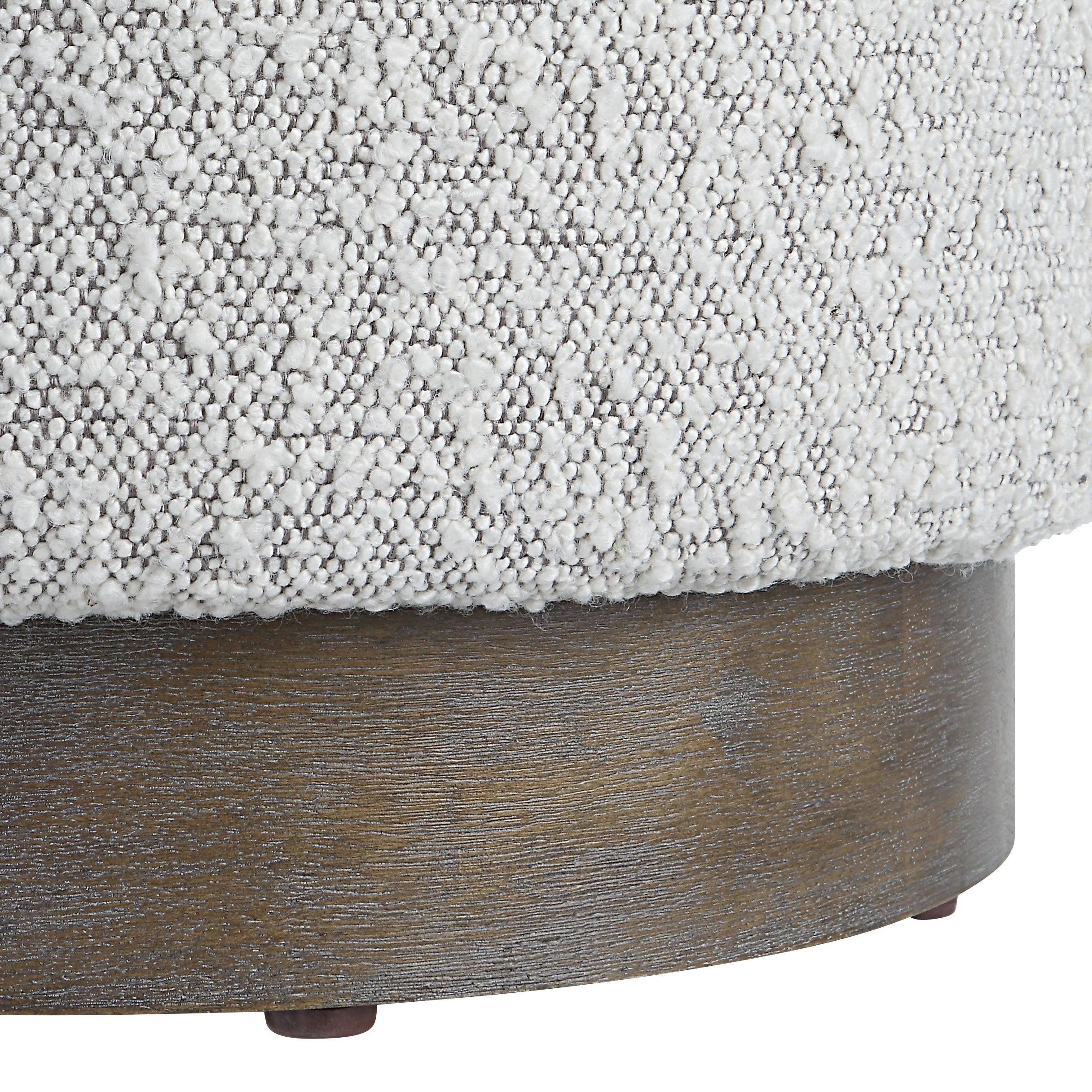 AVILA LIGHT GRAY OTTOMAN - Frankwebs
