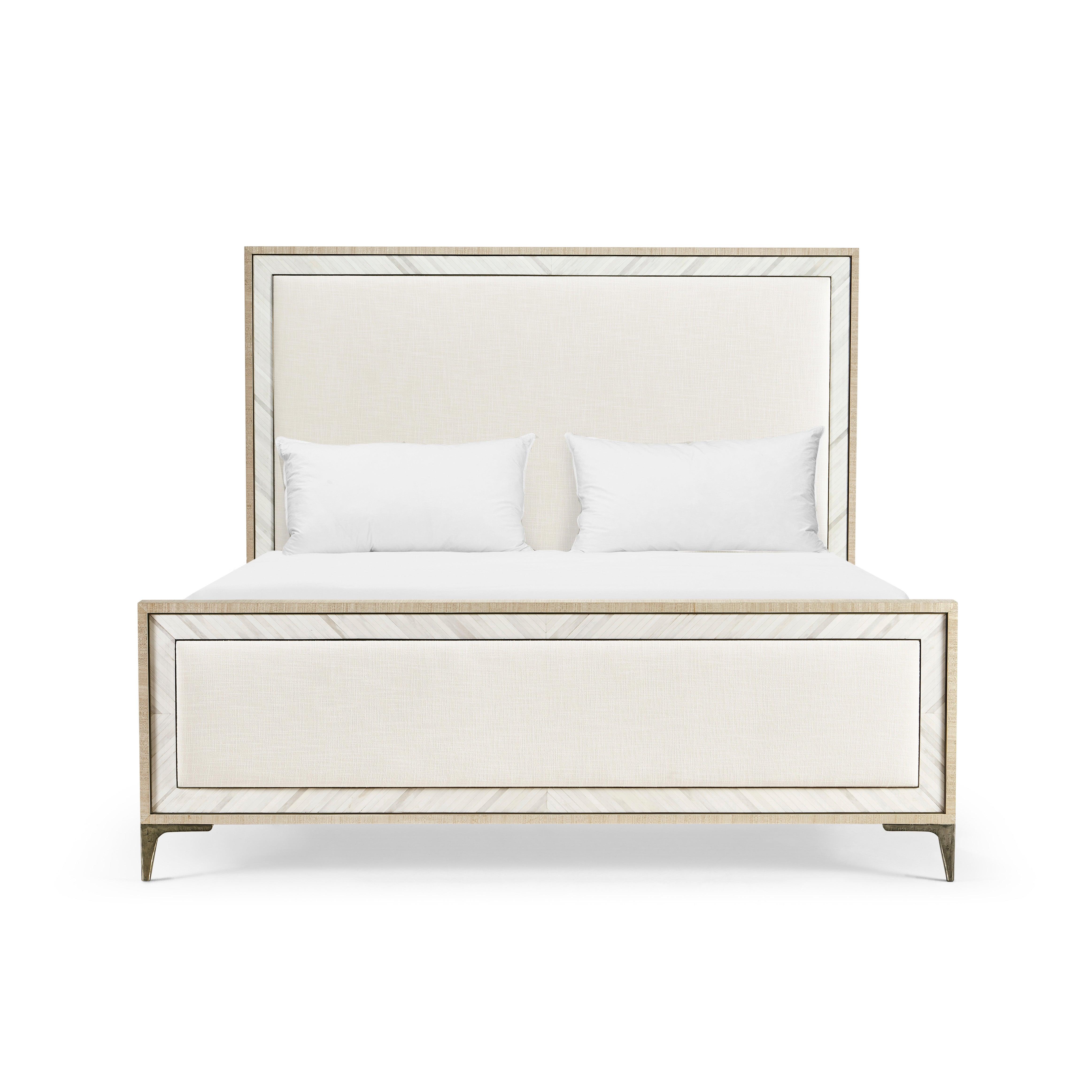 Water Tideline Bone & Linen King Upholstered Bed - Frankwebs