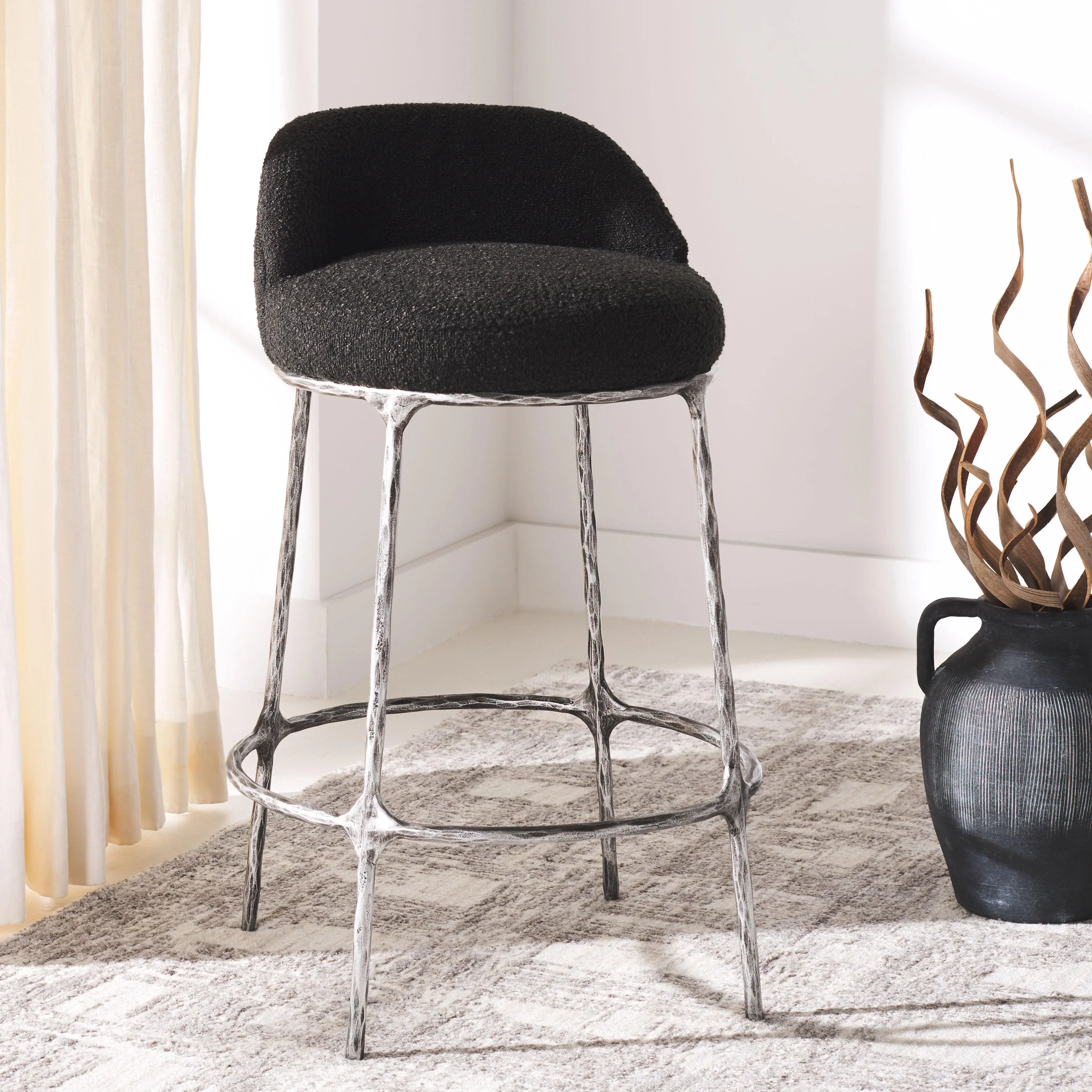 WOODSEN BOUCLE COUNTERSTOOL - Frankwebs