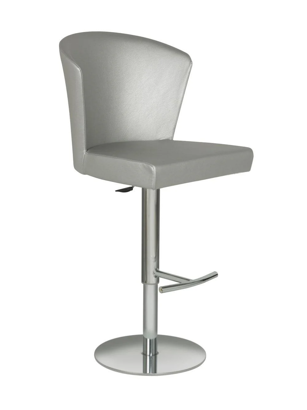 Verona Barstool, Silver w/Chrome - Frankwebs