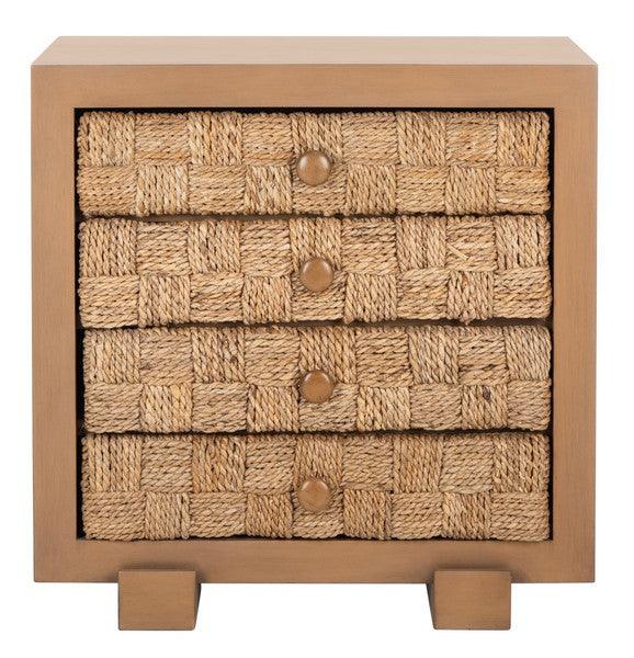 ROSARIO WOVEN WOOD NIGHTSTAND - Frankwebs
