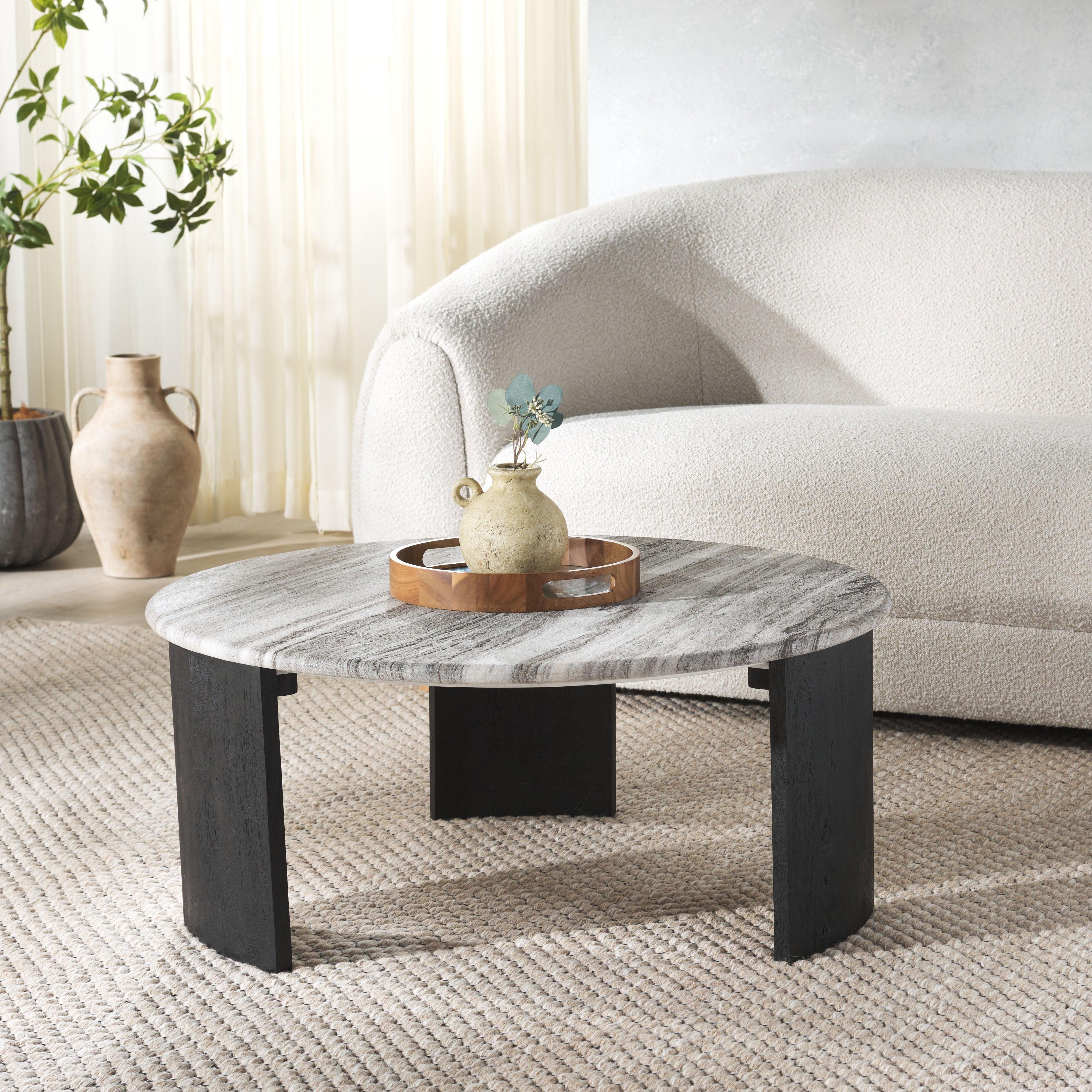 Dannica Round Marble Top Coffee Table - Frankwebs