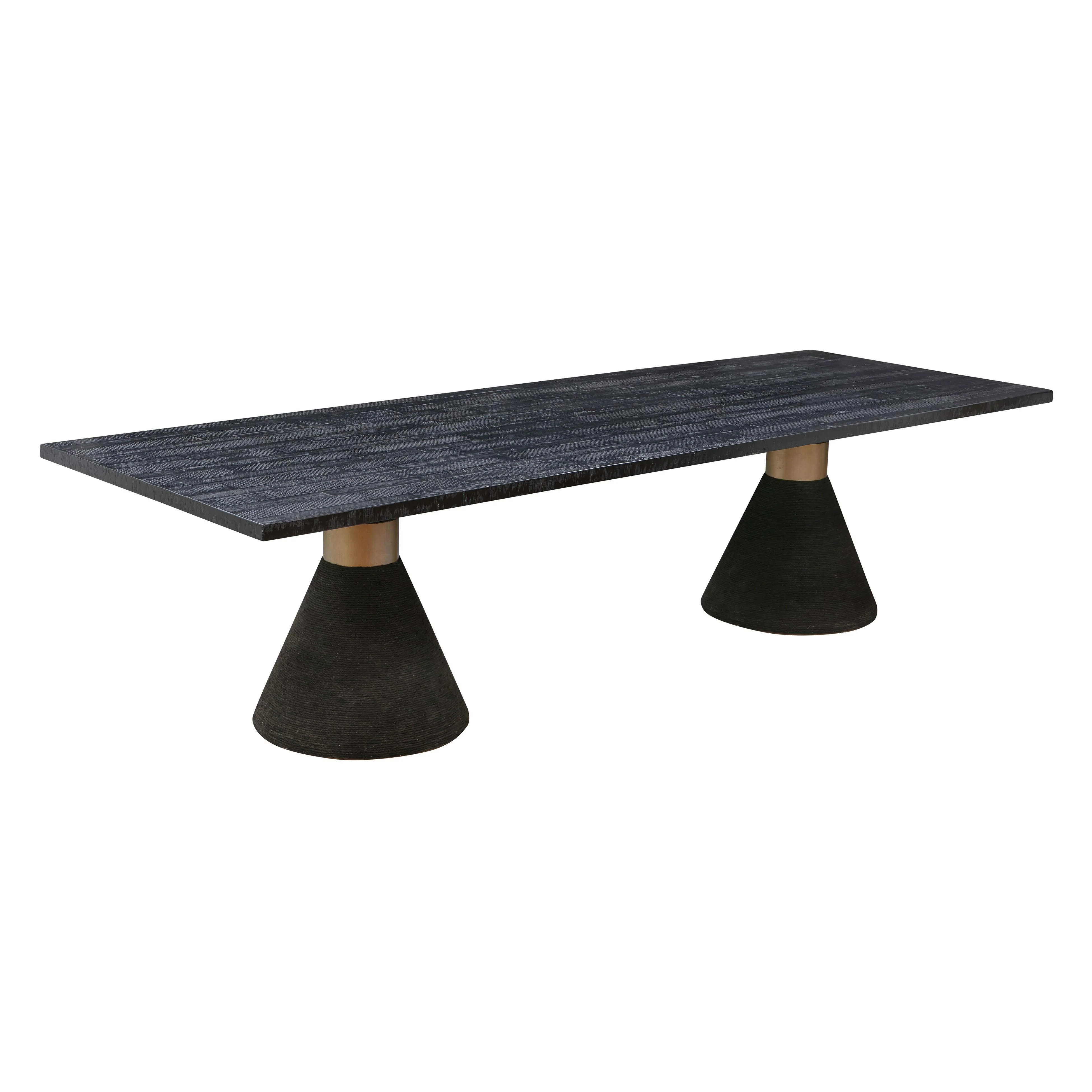 Rishi Black Rope Rectangular Table - Frankwebs