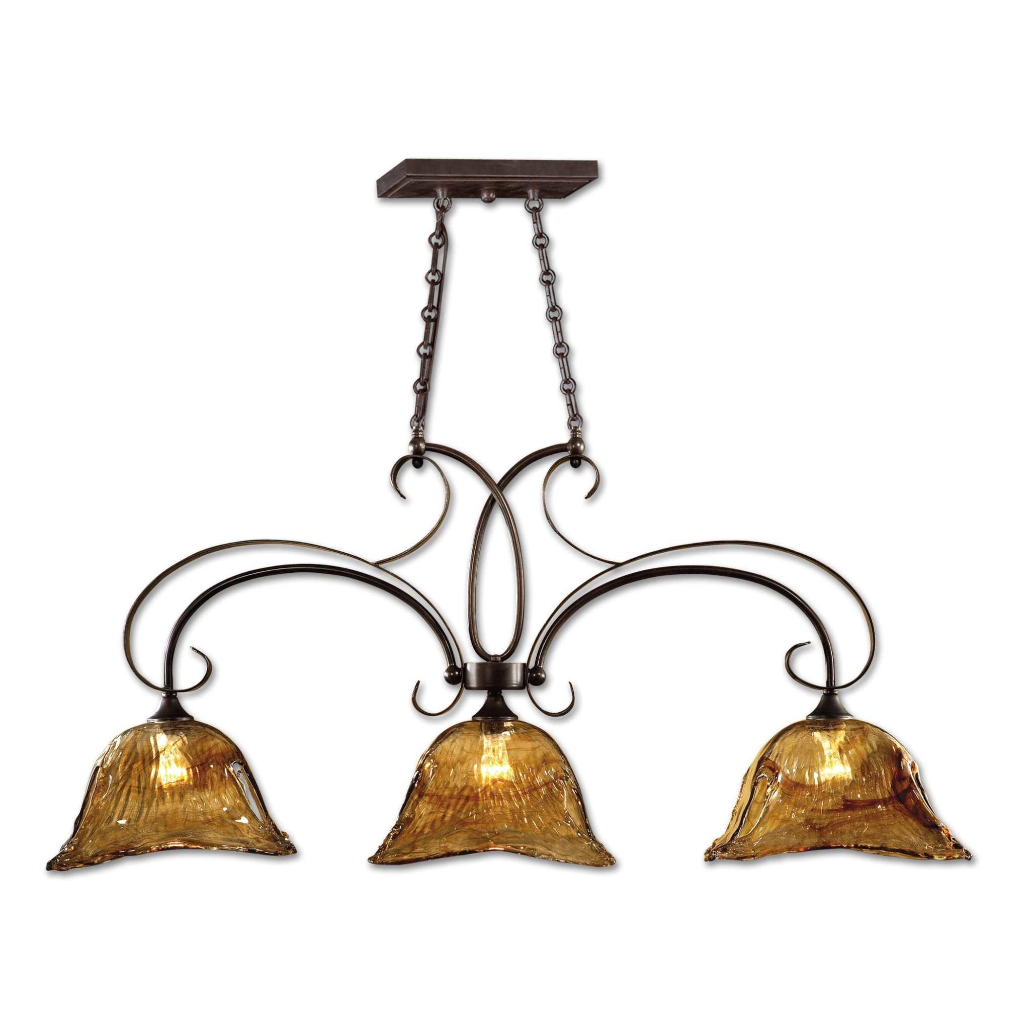 Vetraio 3 Lt Bronze Kitchen Island Light - Frankwebs