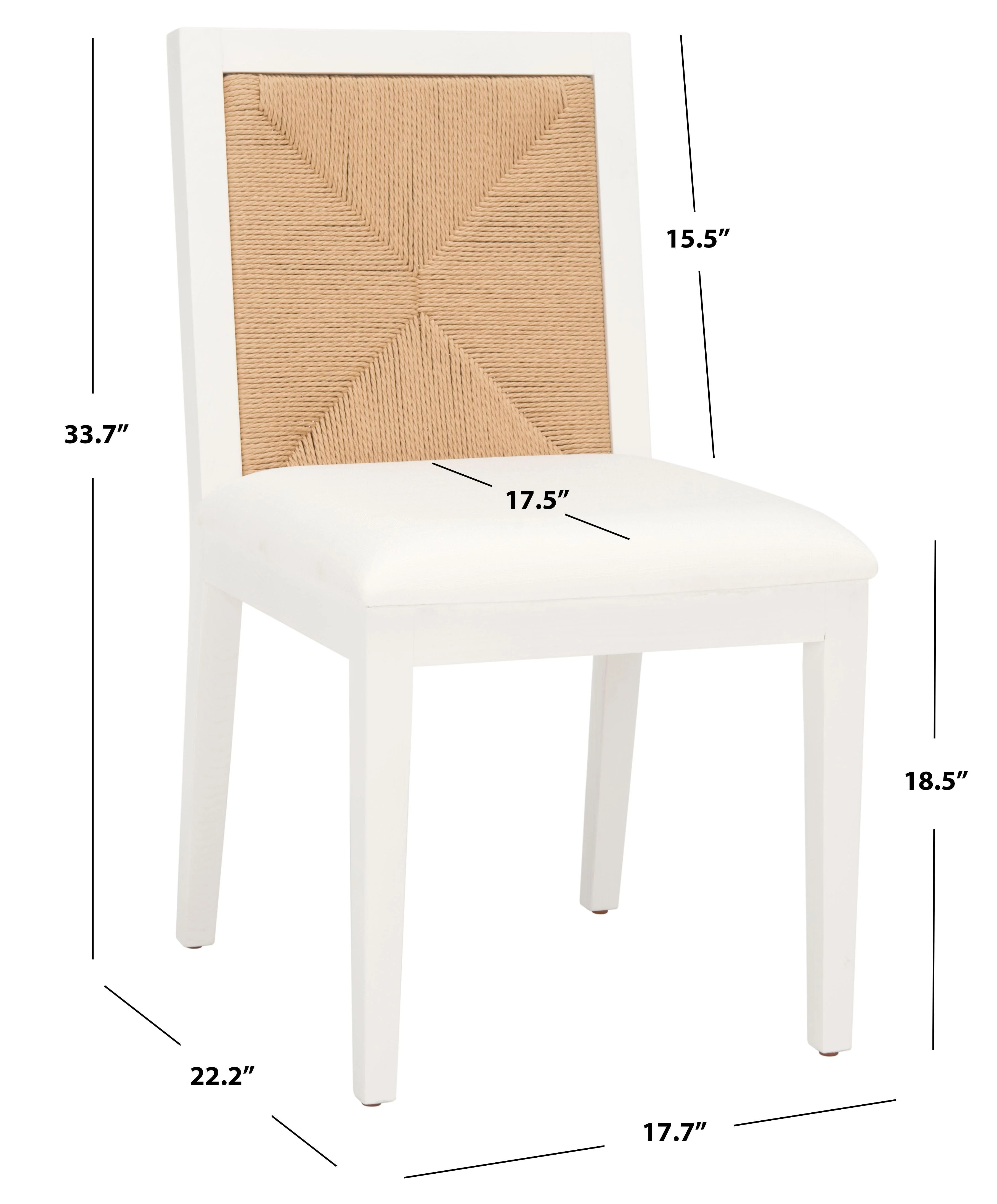 EMILIO WOVEN DINING CHAIR (SET OF 2) - Frankwebs