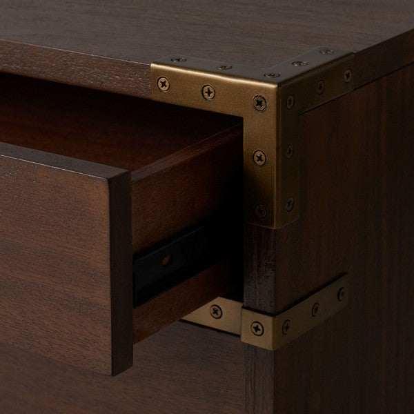 NISHA 3 DRAWER WOOD NIGHTSTAND - Frankwebs