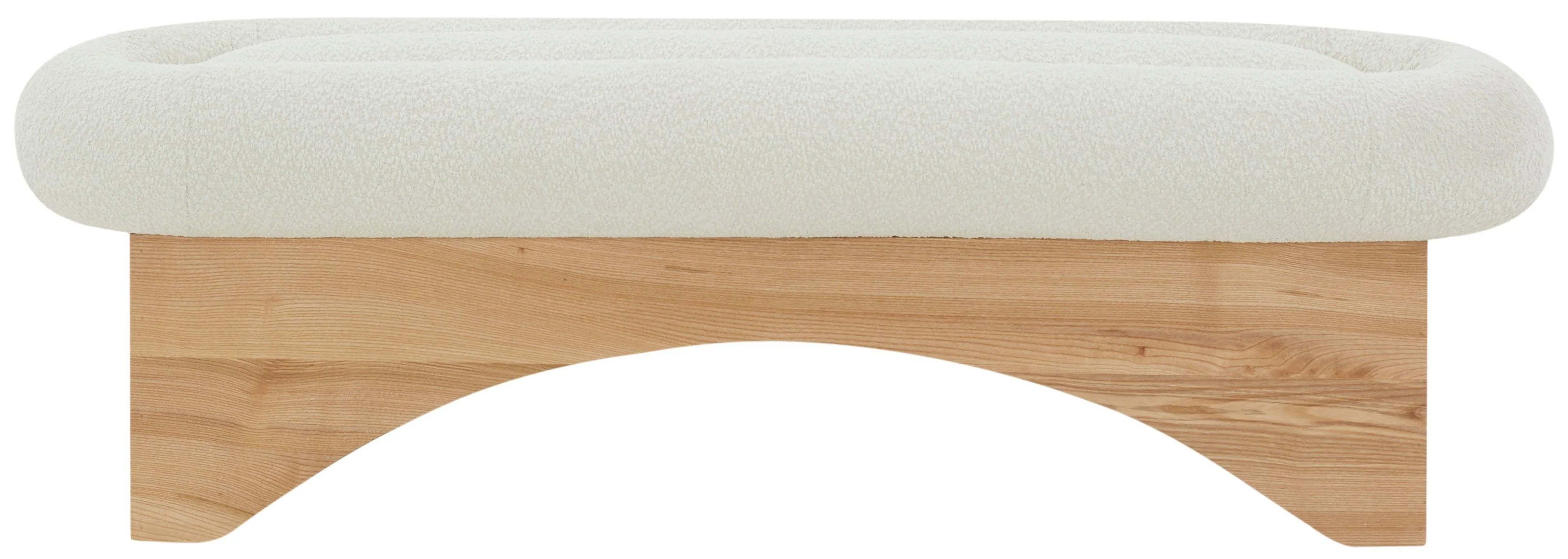 CARSEN BOUCLE AND WOOD BENCH - Frankwebs