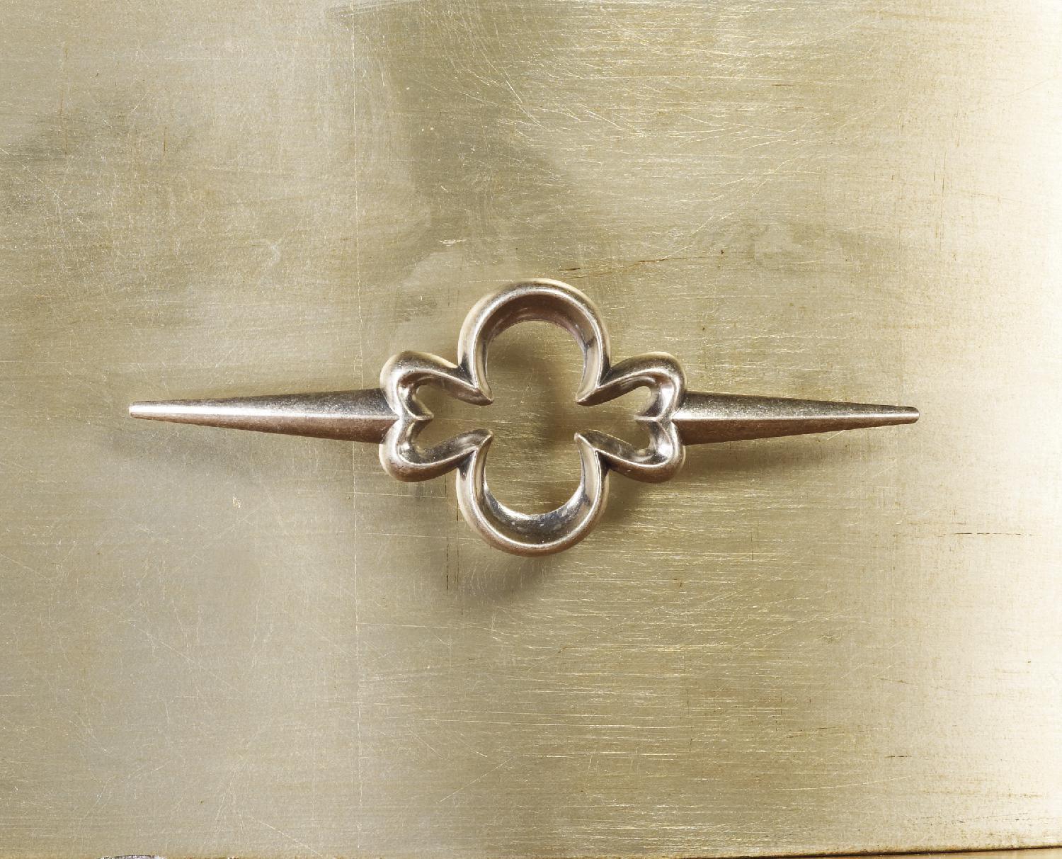 Sanctuary Three-Drawer Shaped Front Gold Chest - Frankwebs