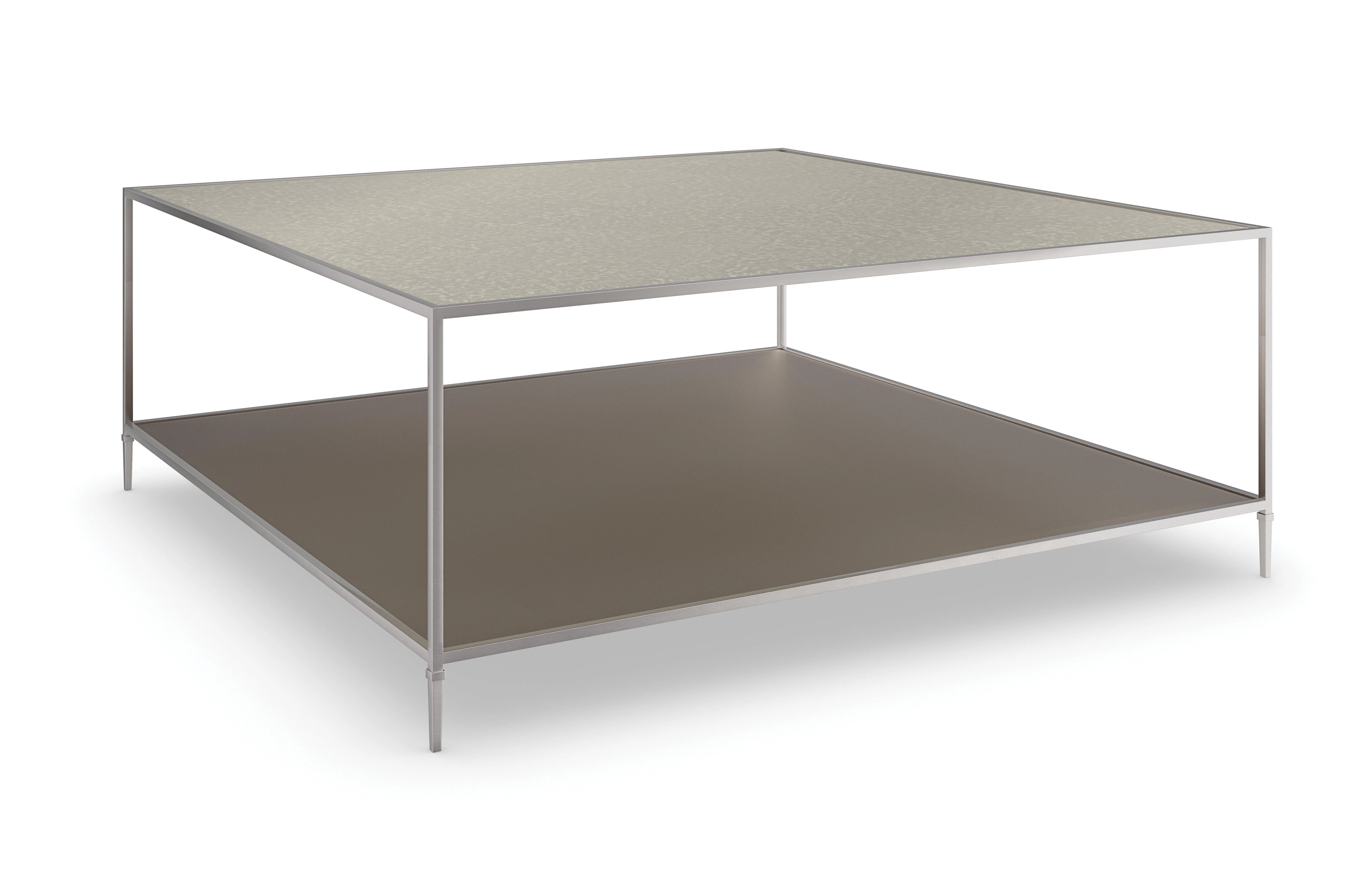 Classic Shimmer Square Cocktail Table - Frankwebs