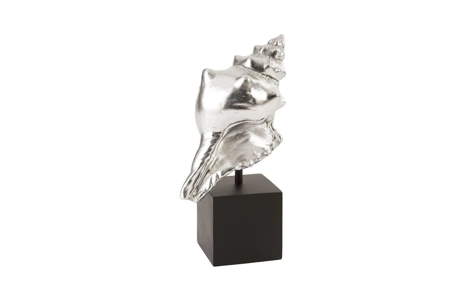 Conch Table Sculpture, Silver Leaf - Frankwebs