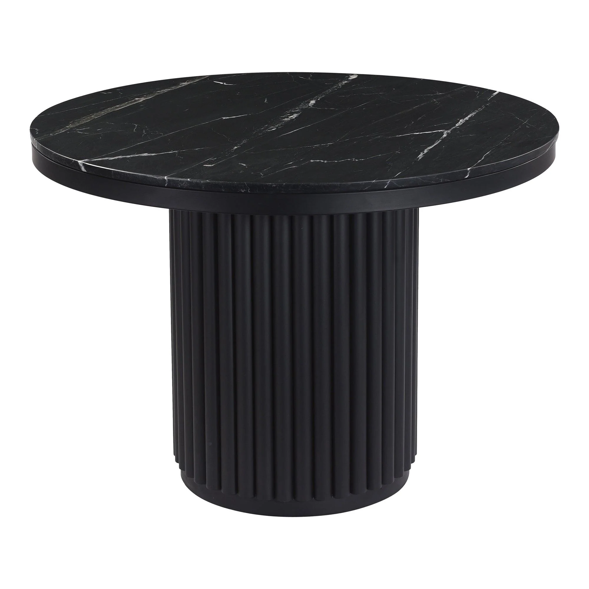 Tower Dining Table Black Marble - Frankwebs
