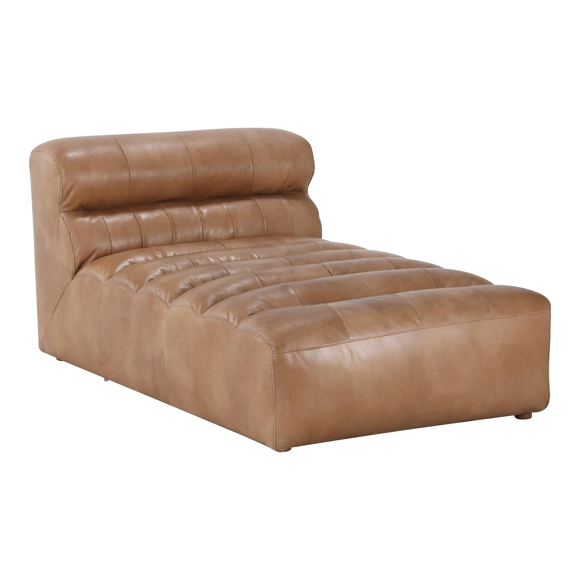 Ramsay Leather Chaise Tan - Frankwebs