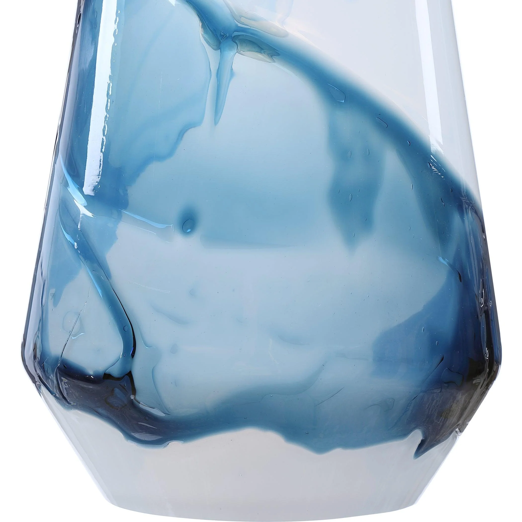 WINDSWEPT BLUE & WHITE 1 LIGHT MINI PENDANT - Frankwebs