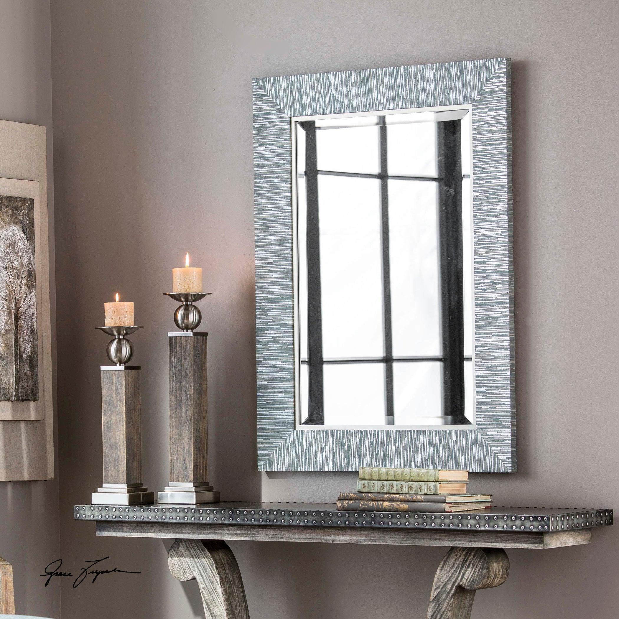 BELAYA GRAY WOOD MIRROR - Frankwebs