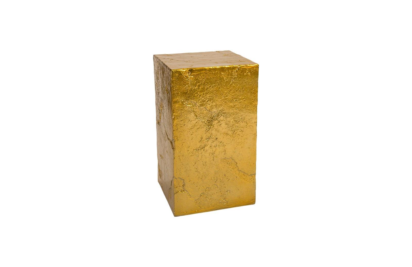 Slate Pedestal, Medium, Liquid Gold - Frankwebs