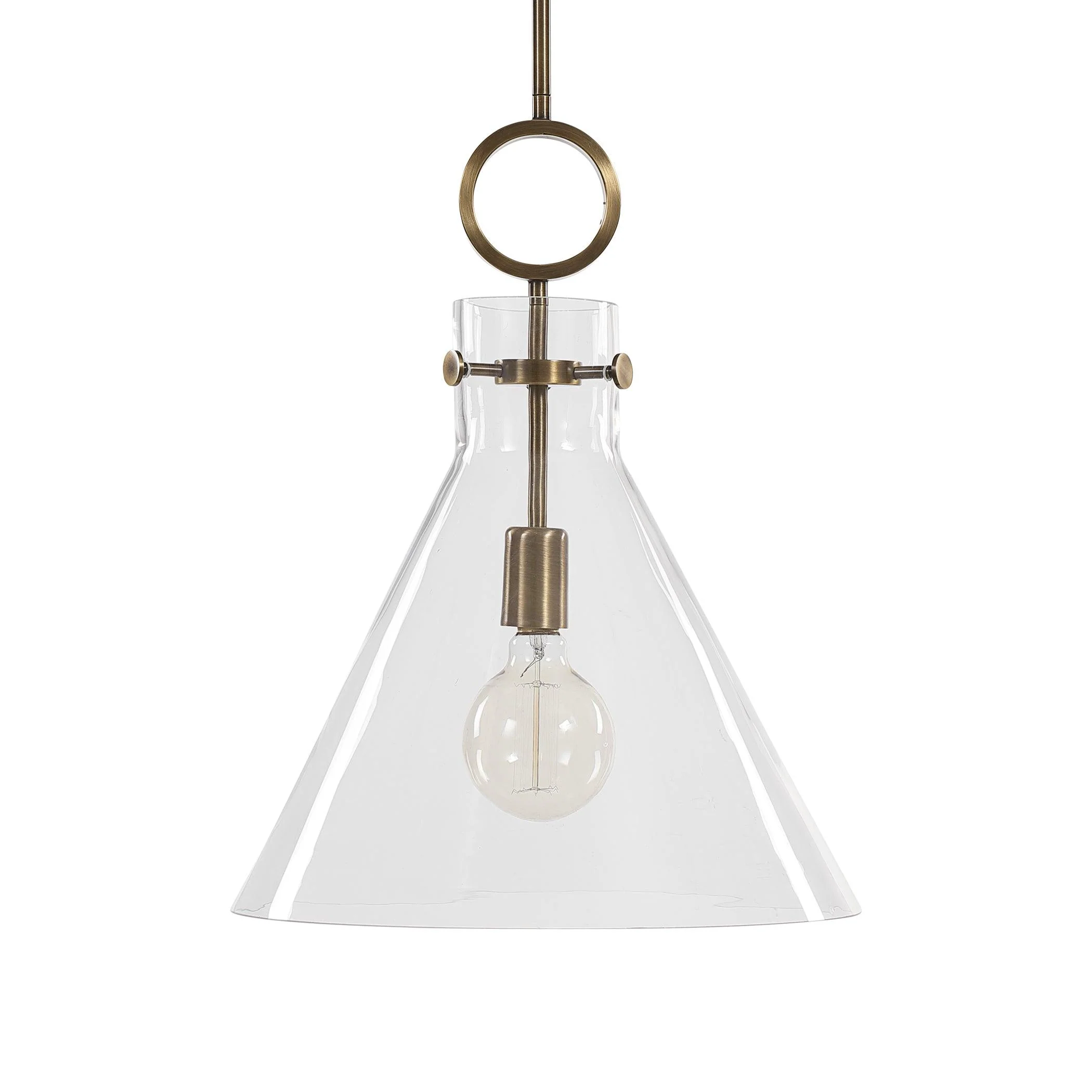 IMBUTO FUNNEL GLASS 1 LIGHT PENDANT - Frankwebs