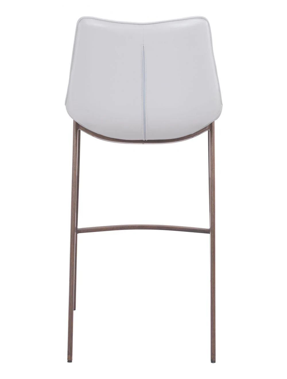 Magnus Bar Chair (Set of 2) White & Walnut - Frankwebs