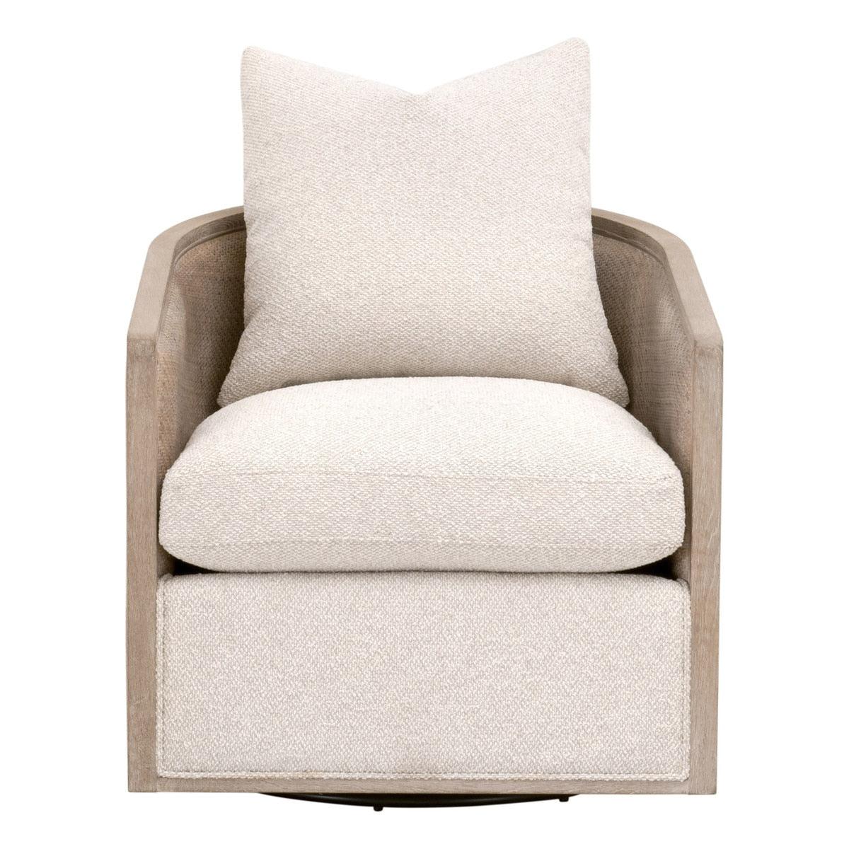 McGuire Swivel Club Chair - Linen - Frankwebs