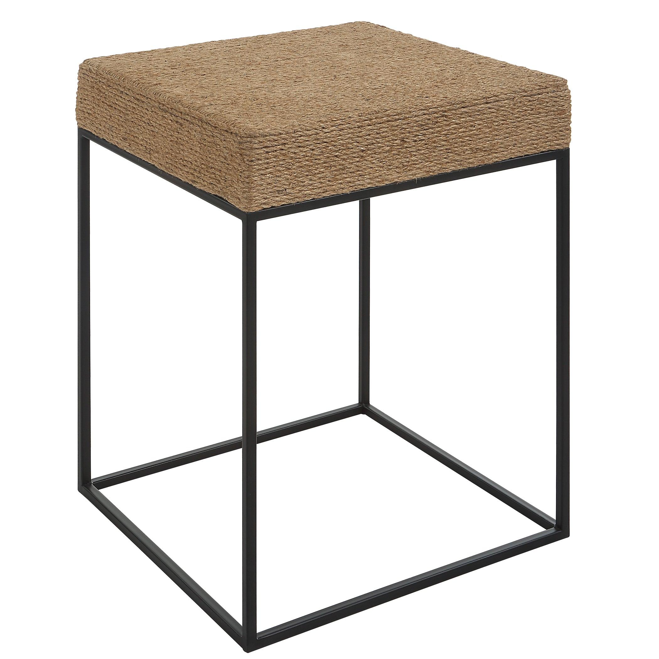 Laramie Rustic Rope Accent Table - Frankwebs