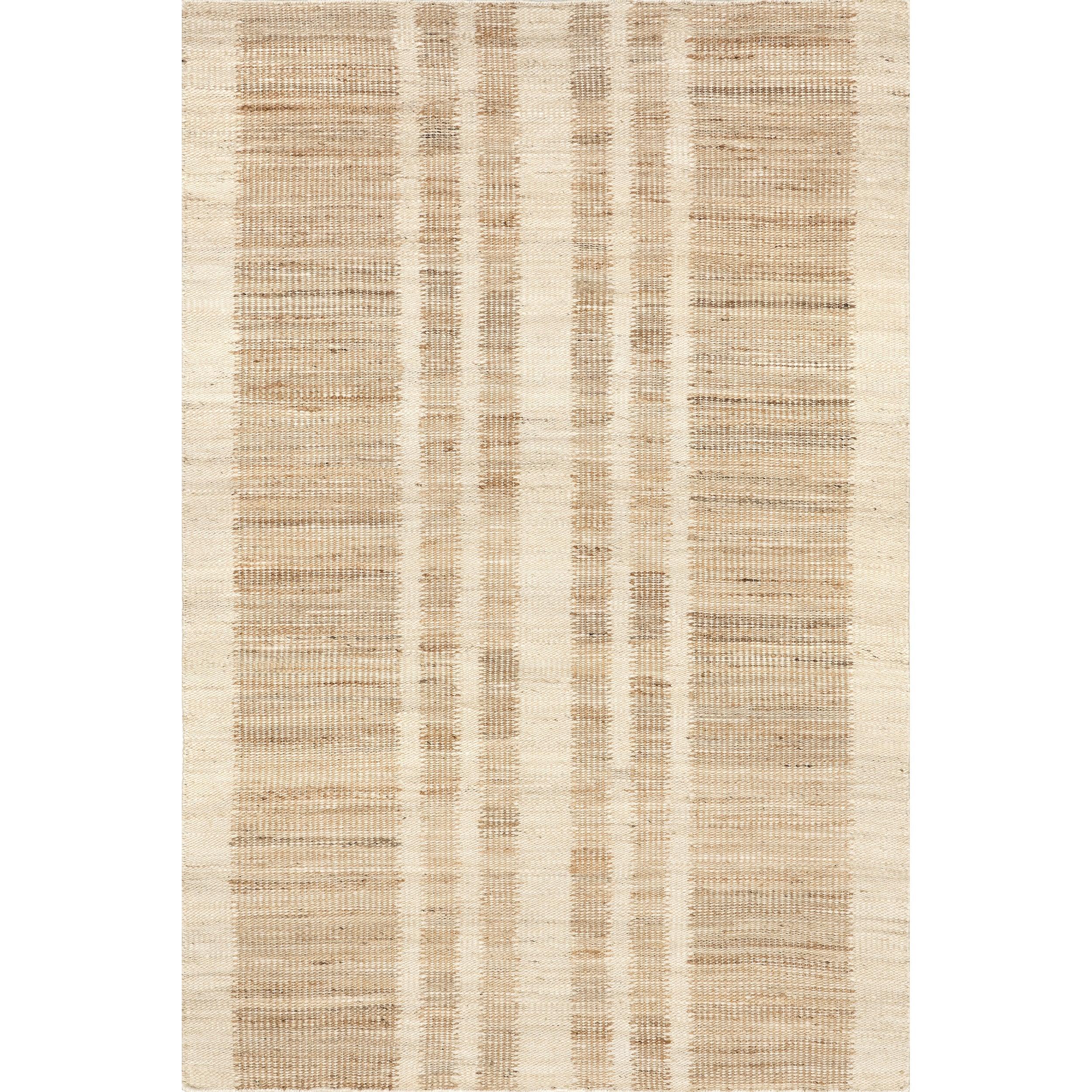 Ashtyn Vertical Striped Jute Area Rug - Frankwebs
