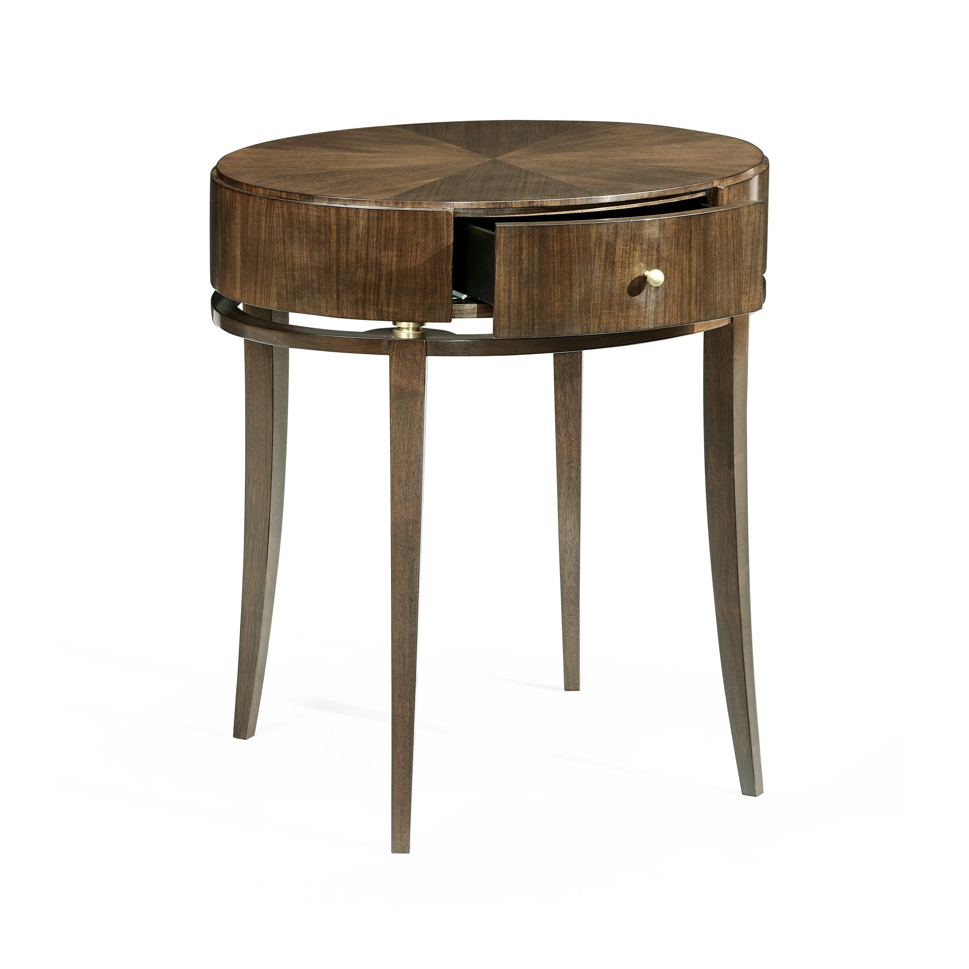Berkley Oval Walnut Bedside Table - Frankwebs