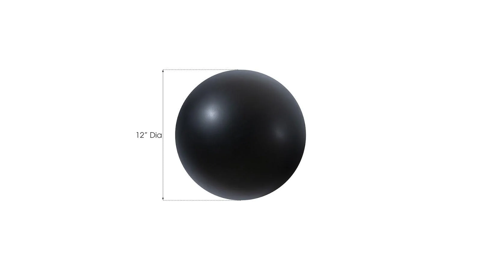 Ball on the Wall, Small, Matte Black - Frankwebs