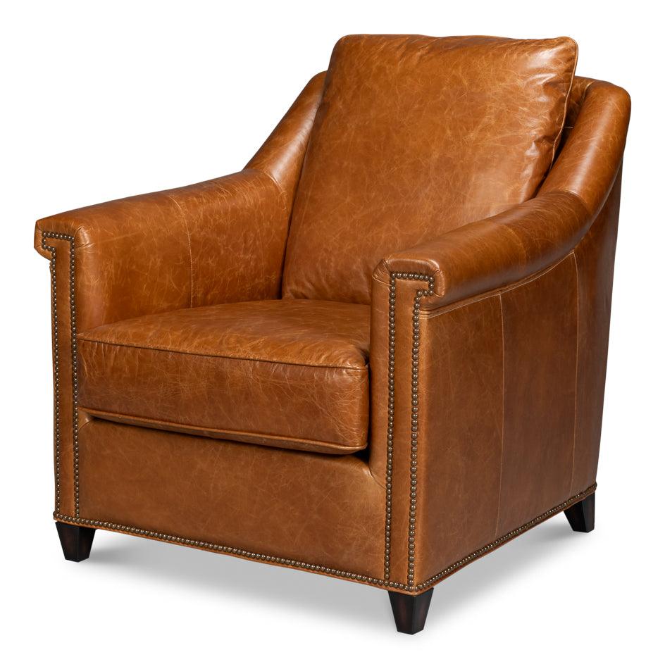 Vandike Arm Chair - Cuba Brown - Frankwebs