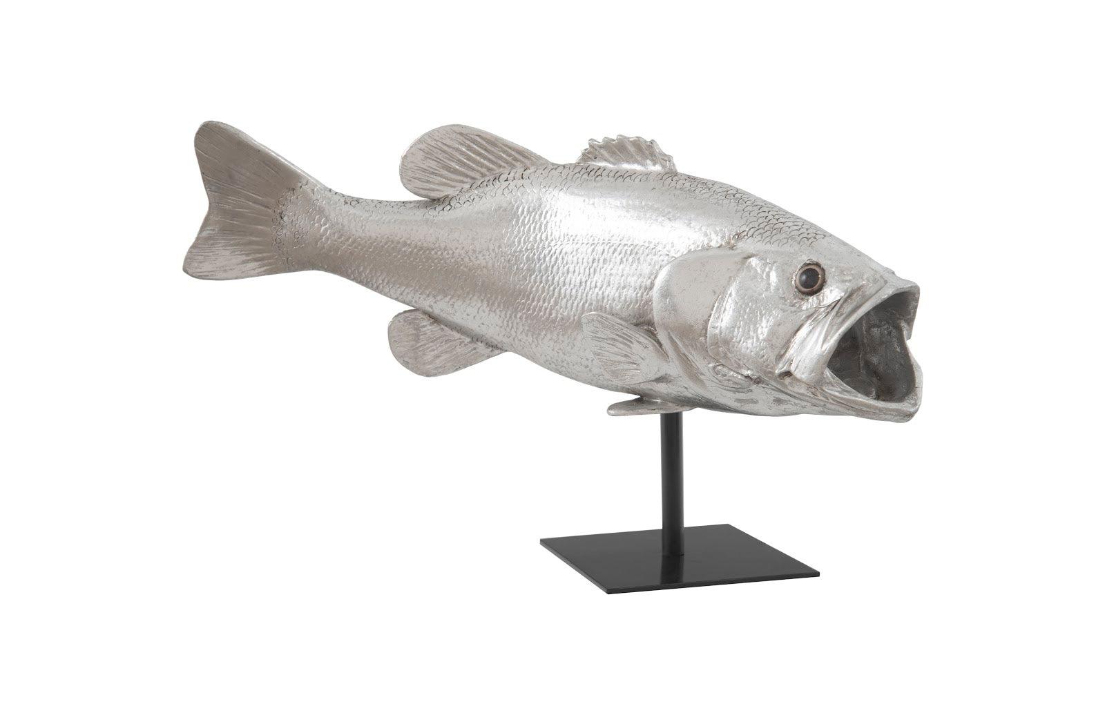 Large Mouth Bass Fish, with Stand - Frankwebs
