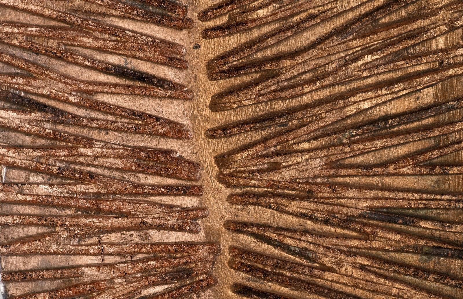 Carved Leaf on Stand, Copper Leaf, XL - Frankwebs