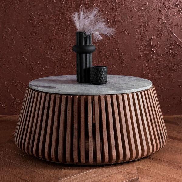 LUANNE MARBLE TOP COFFEE TABLE - Frankwebs