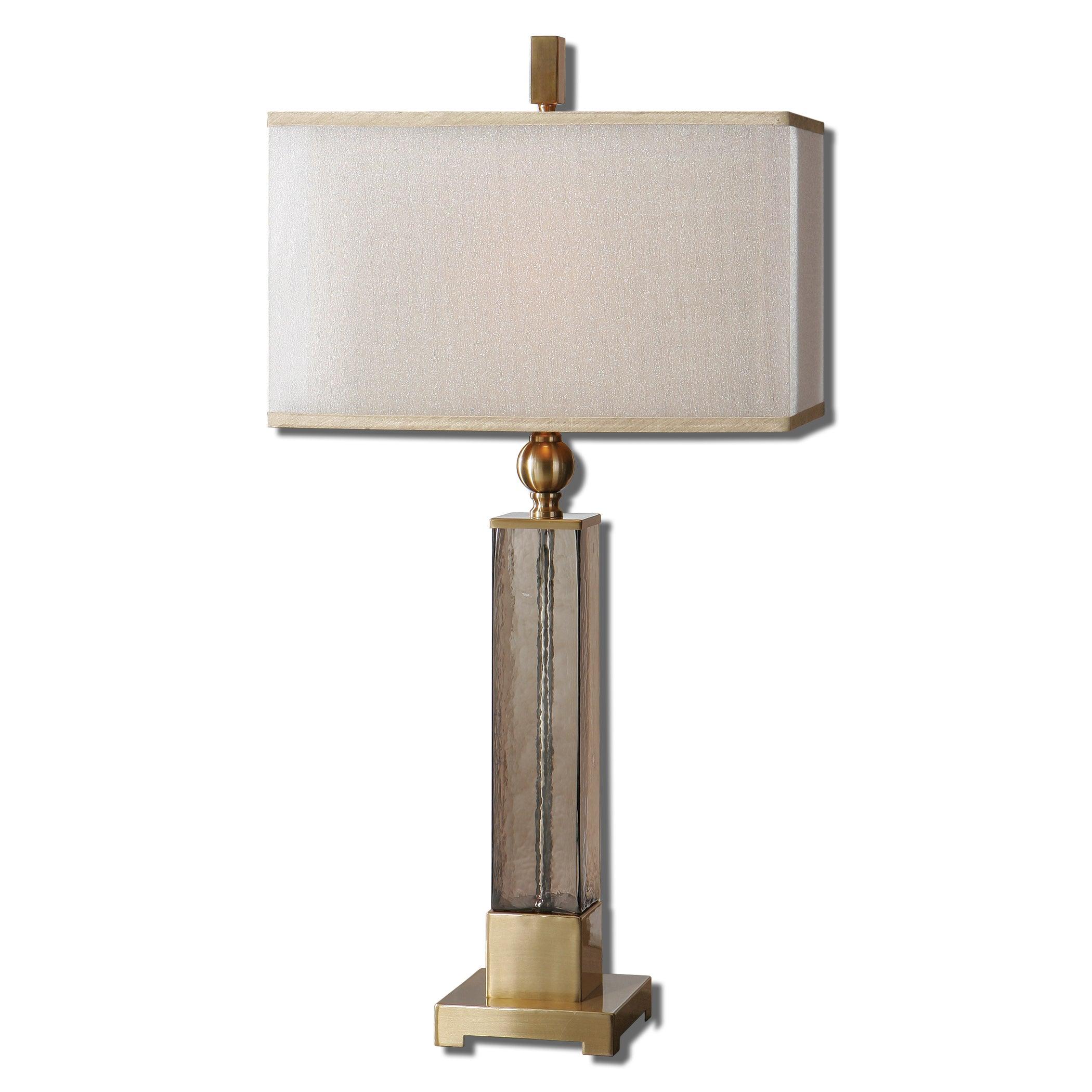 CAECILIA AMBER GLASS TABLE LAMP - Frankwebs