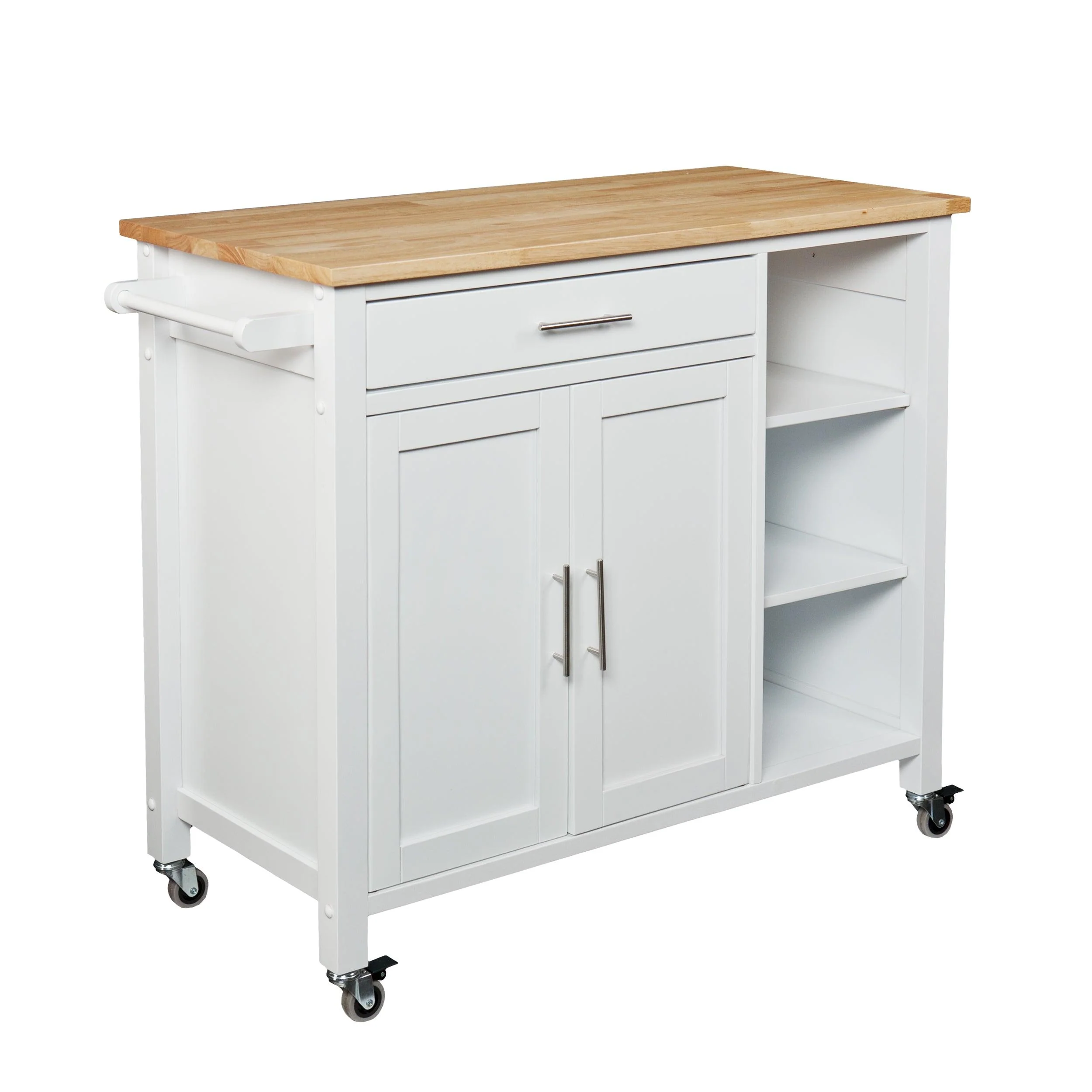 Martinville Kitchen Cart - White - Frankwebs