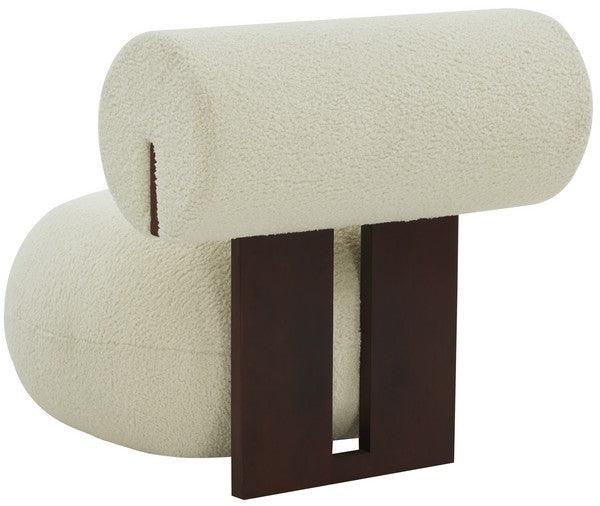 KAMARIA FAUX SHEARLING MODERN ACCENT CHAIR - Frankwebs