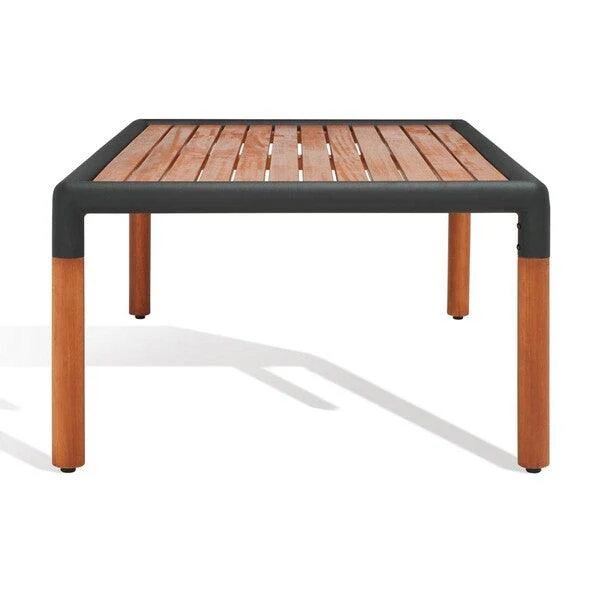 TOMMY METAL AND WOOD PATIO COFFEE TABLE - Frankwebs