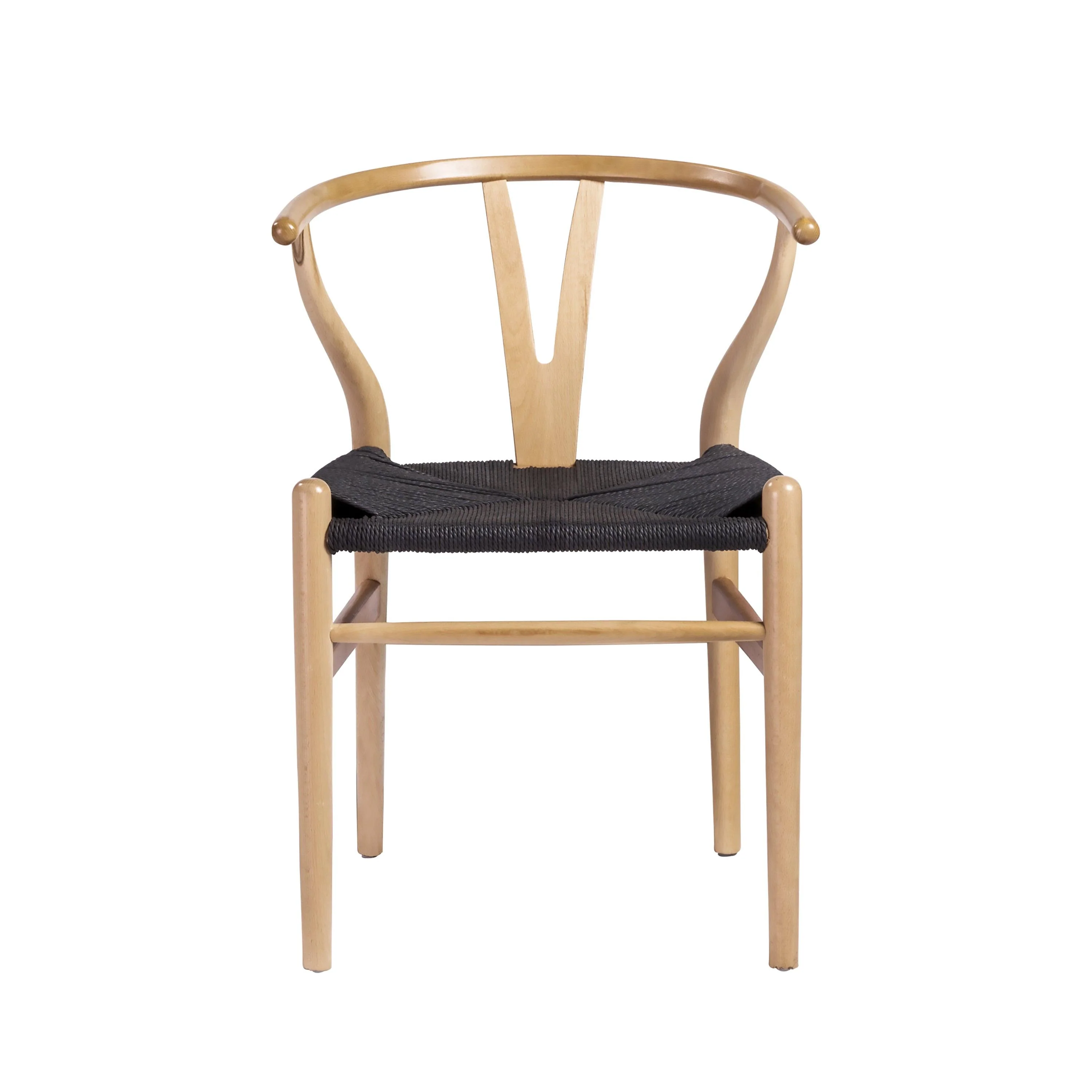 Evelina Side Chair with Stained Framed and Rush Seat - Set of 2 - Frankwebs