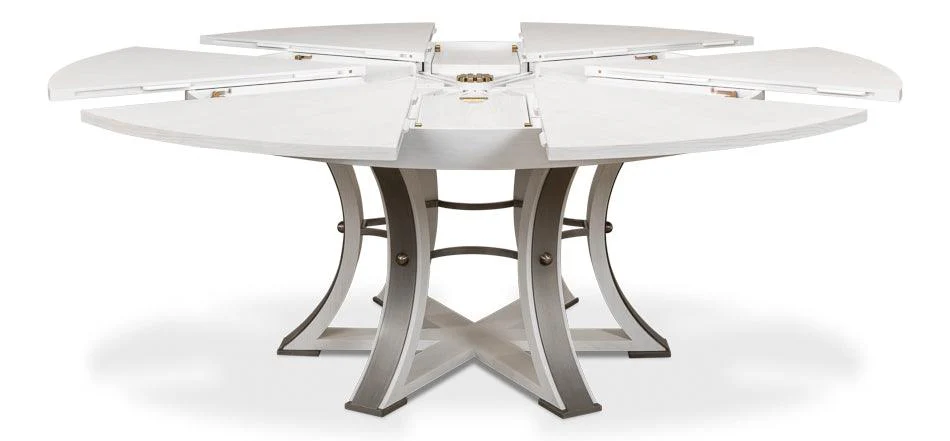 Tower Jupe Dining Table Lg Working White - Frankwebs