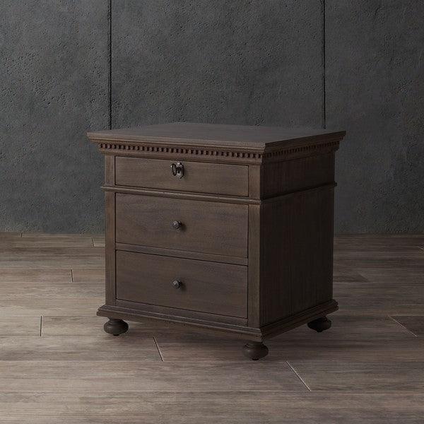 ALLISYN 3 DRAWER WOOD NIGHTSTAND - Frankwebs