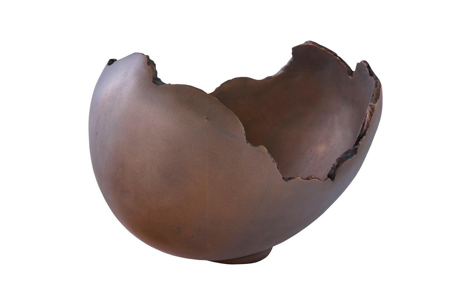Burled Bowl, Resin, Bronze Finish - Frankwebs